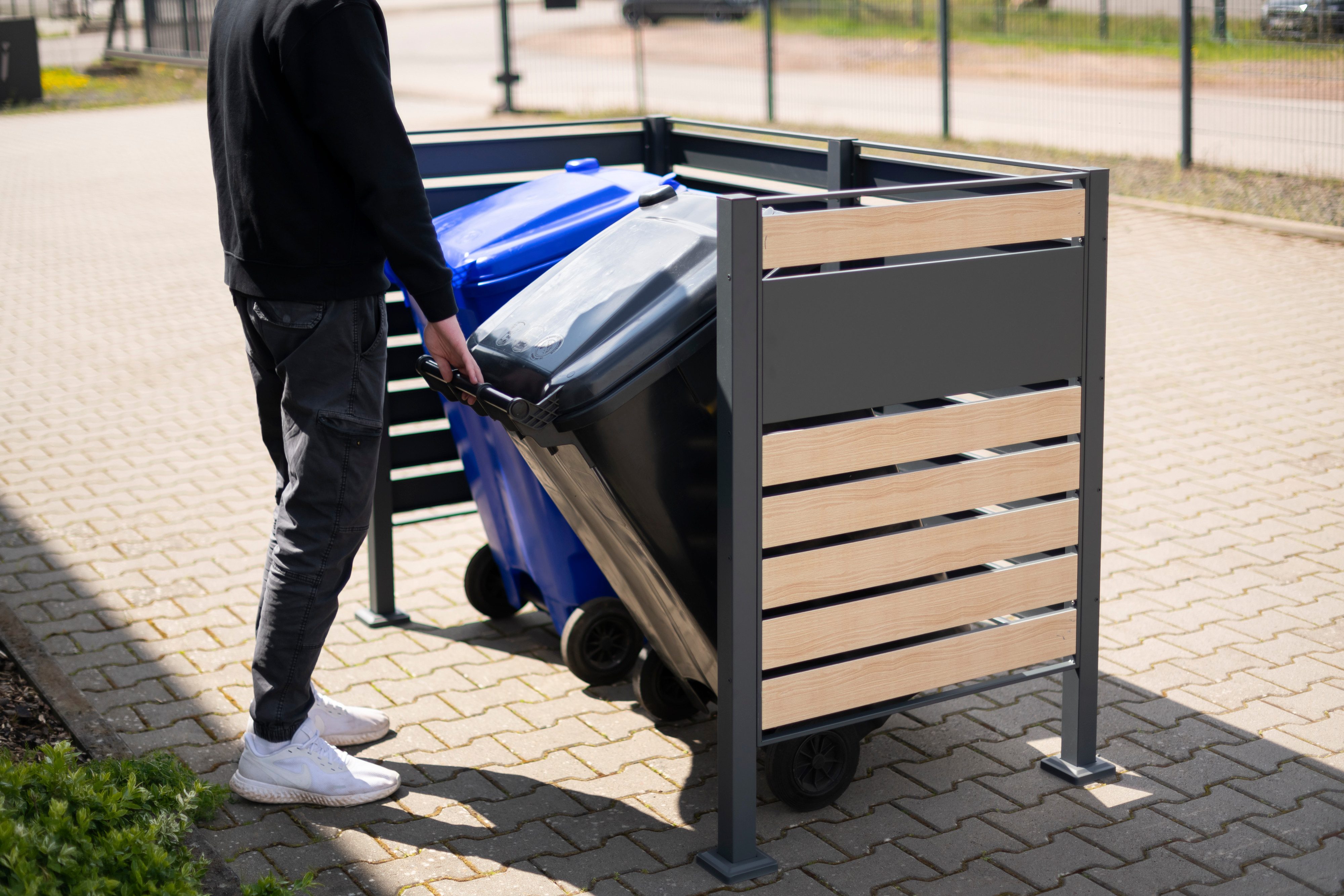 WESTMANN Mülltonnenbox Planum, für 2 Mülltonnen je 240 L