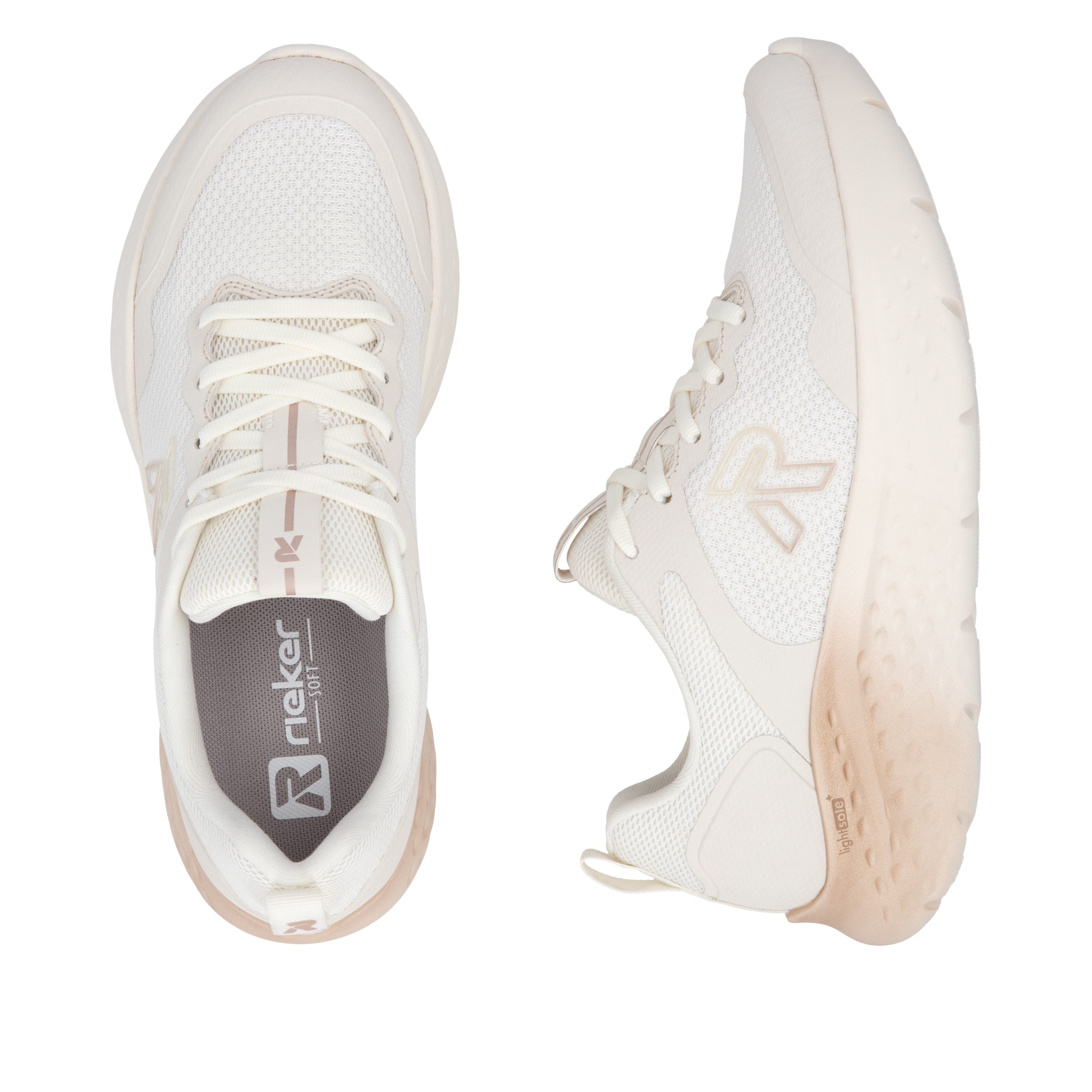 Rieker Sport Plateausneaker Schnürschuh, Freizeitsneaker mit leichter Plateausohle