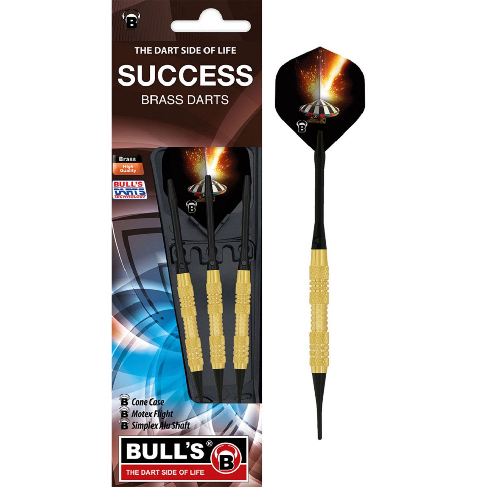 Softdarts Bull´s Softdart Success, messing, 18g. Gold