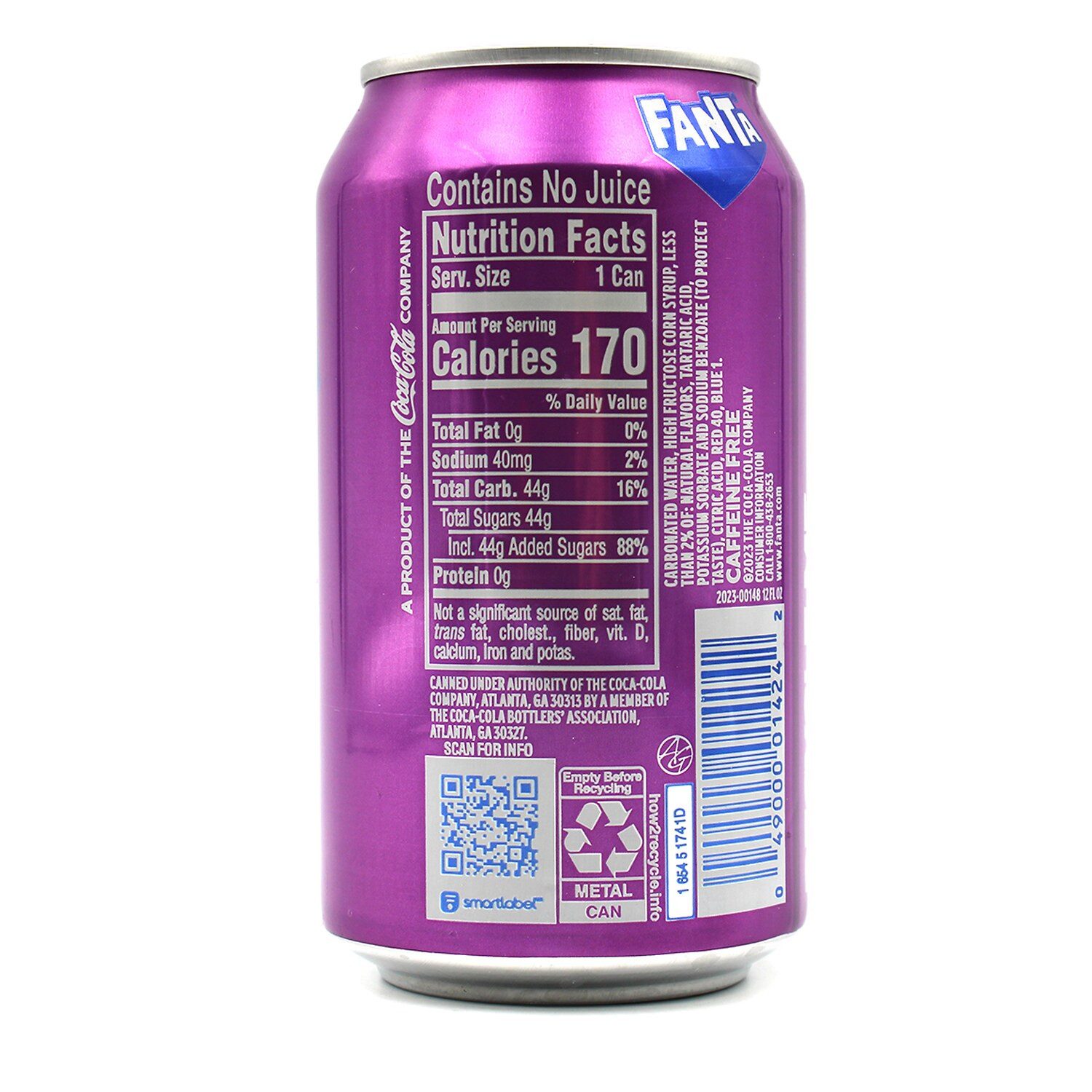Fanta Softgetränk, 1 x 355 ml, Fanta - Grape USA