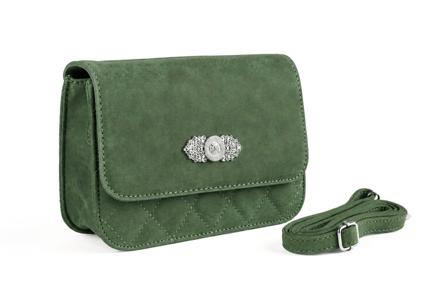 Der Trachtler Trachtentasche Damen Dirndltasche mit Zierteil, - stilvolles Trachten-Accessoire
