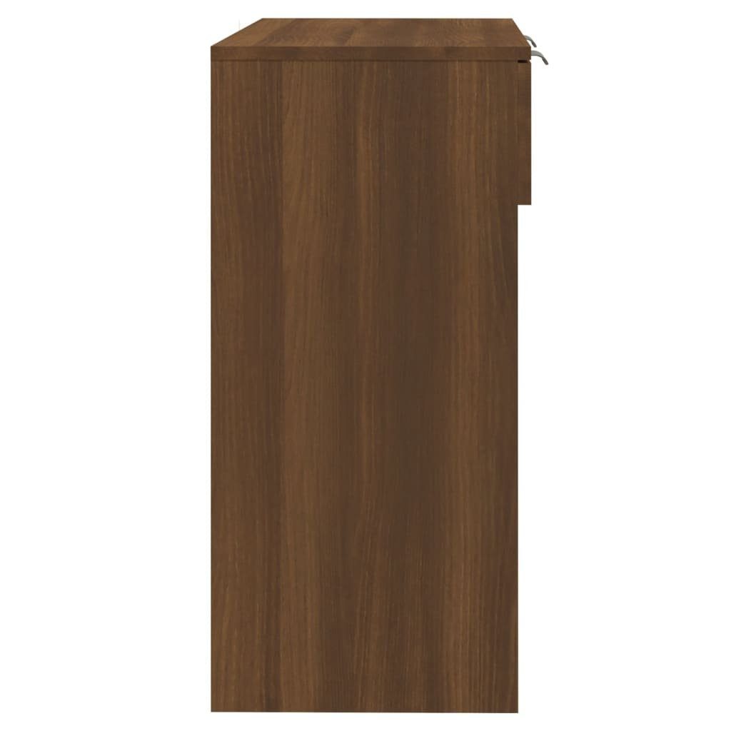 Eiche Braun Konsolentisch Beistelltisch Holzwerkstoff Braune Eiche (1-St) | 90x36x75 vidaXL cm Eichen-Optik Braune