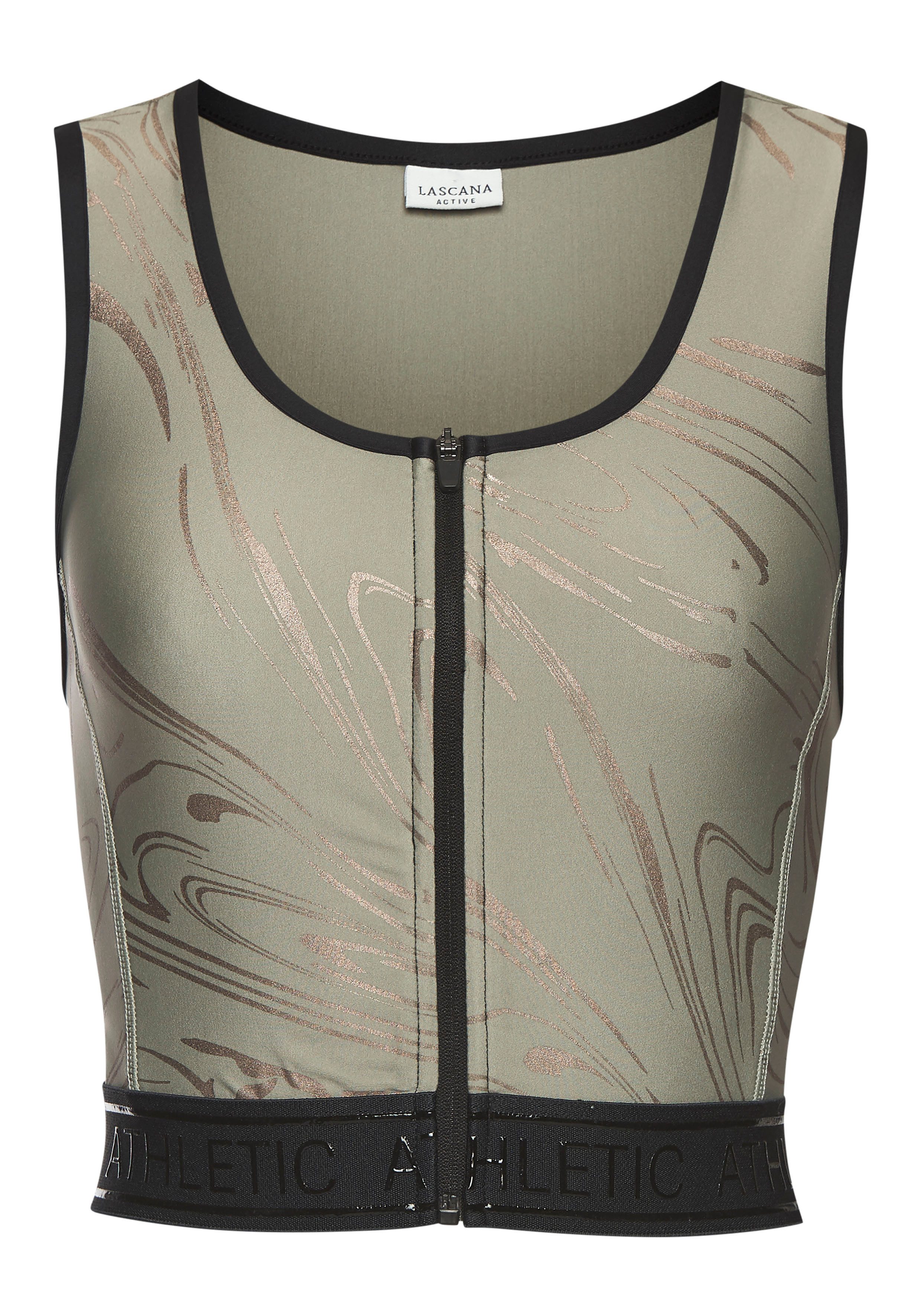 LASCANA ACTIVE Funktionstop Glänzender 3D Schriftzug auf dem Bund. Reduzierter Preis € 19,99. Unverbindliche Preisempfehlung € 34,99