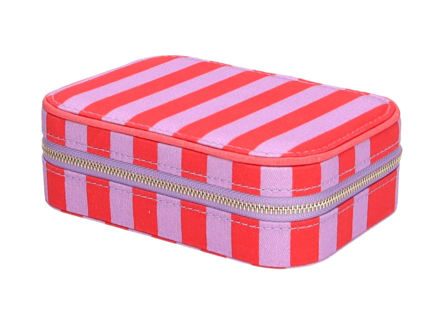 Giftcompany Schmuckablage Treasure Schmucketui S gestreift rot/lila 16cm
