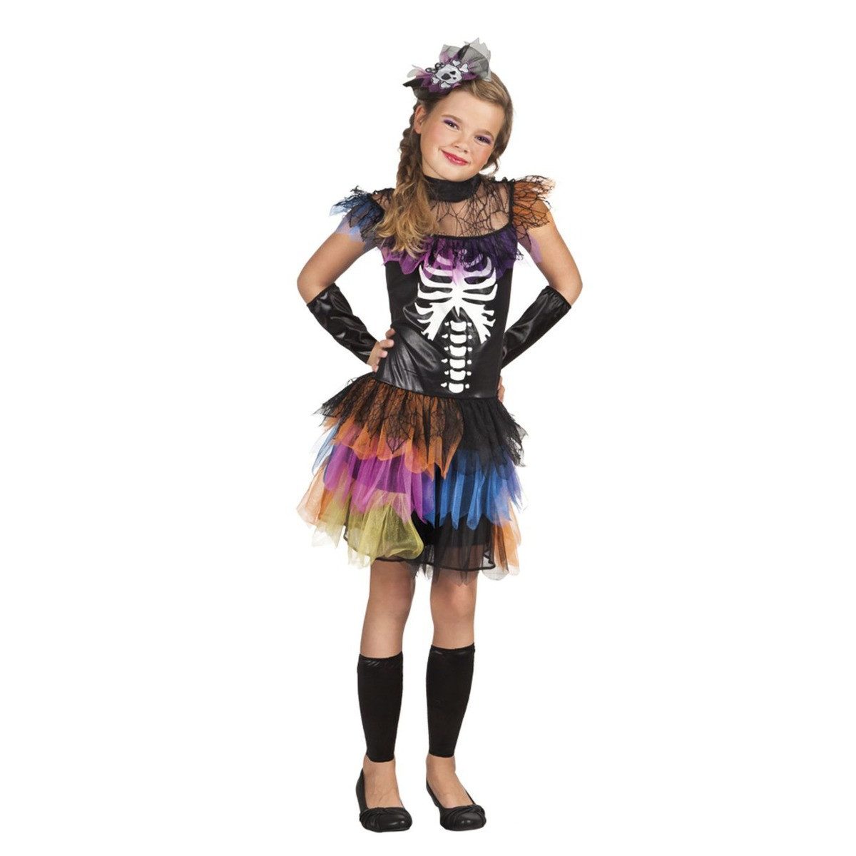 Boland Zombie-Kostüm Boland Kinderkostüm Skeleton Princess 7-9 Jahre