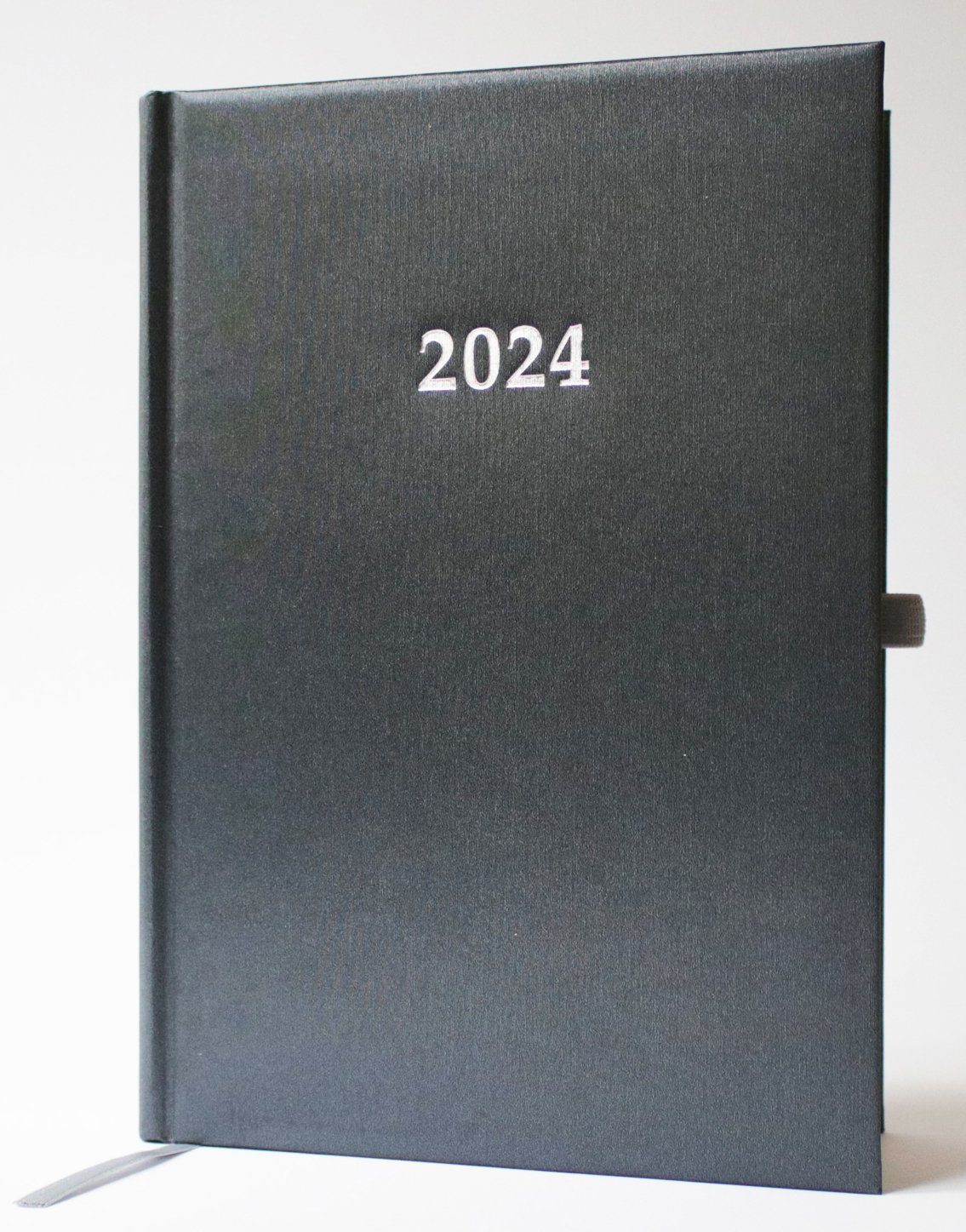 ADINA Terminkalender 2024 ADINA Buchkalender Chefplaner A5 schwarz 1 Tag 1 Seite auch sonnt