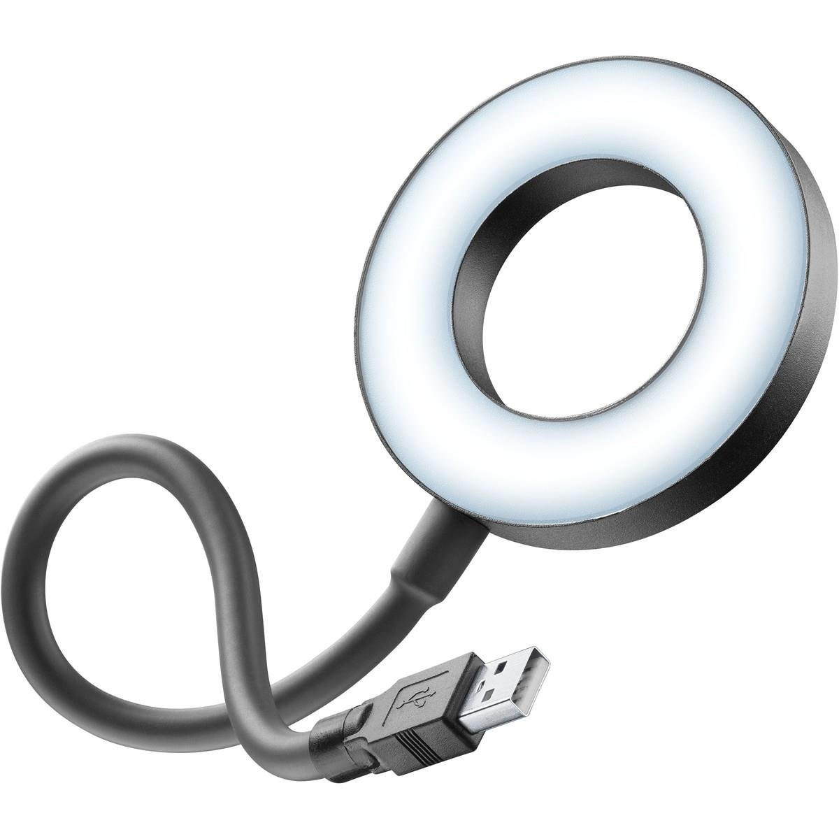 schwarz Mini - Cellularline Type-A USB Ringlicht USBRLHOMEK - Ringlicht
