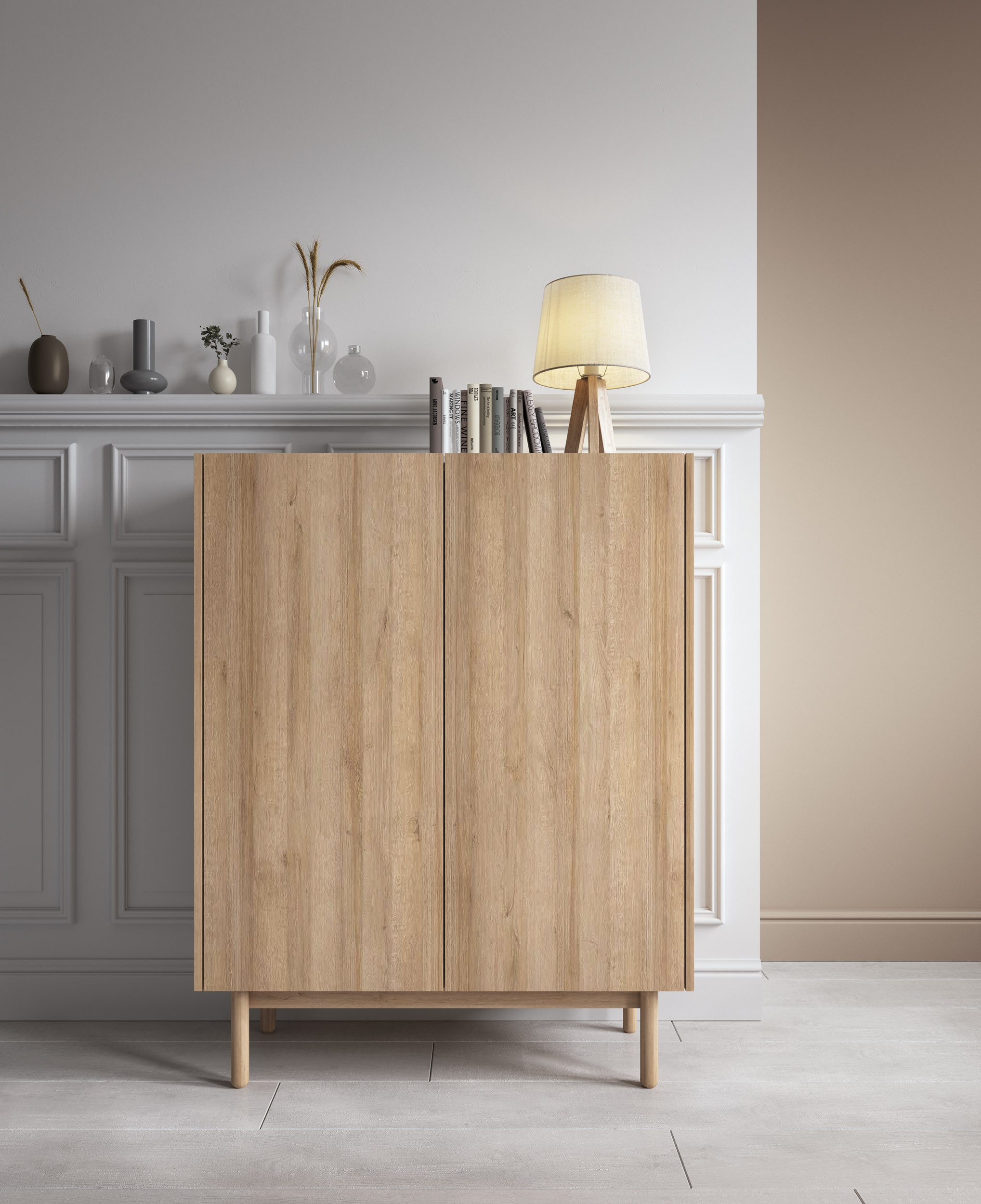yourhouse24 Highboard Kommode KD97 2-Türige Boho