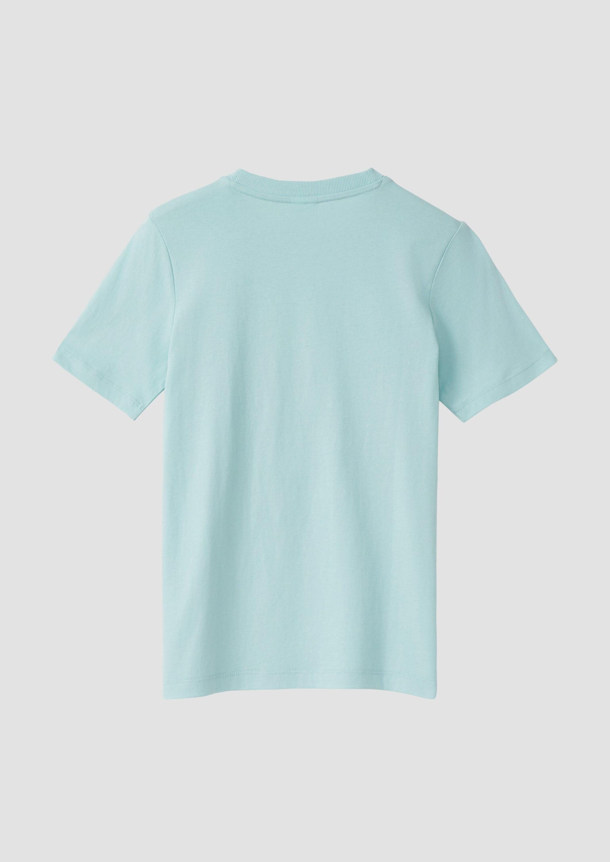 s.Oliver Kurzarmshirt T-Shirt Baumwoll T-Shirt mit Frontprint