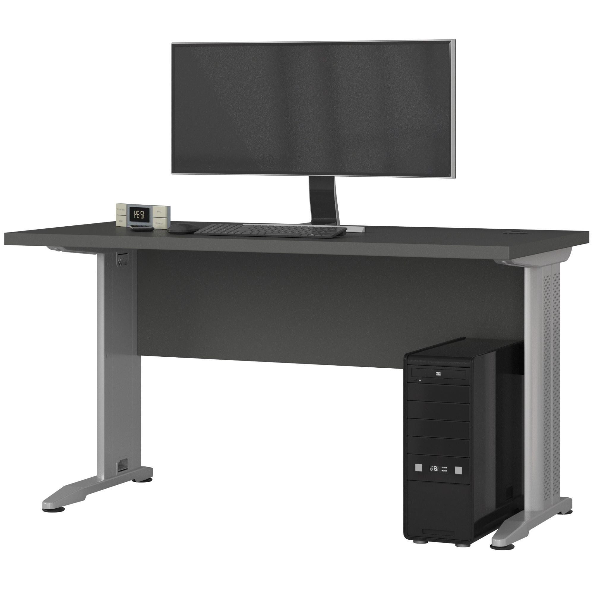 Raumhirsch Furniture Schreibtisch stabil - Bürotisch - Kratzfester Arbeitstisch - stabile Tischfüsse, einfach Montage : Maße 135 cm x 76 cm x 60 cm