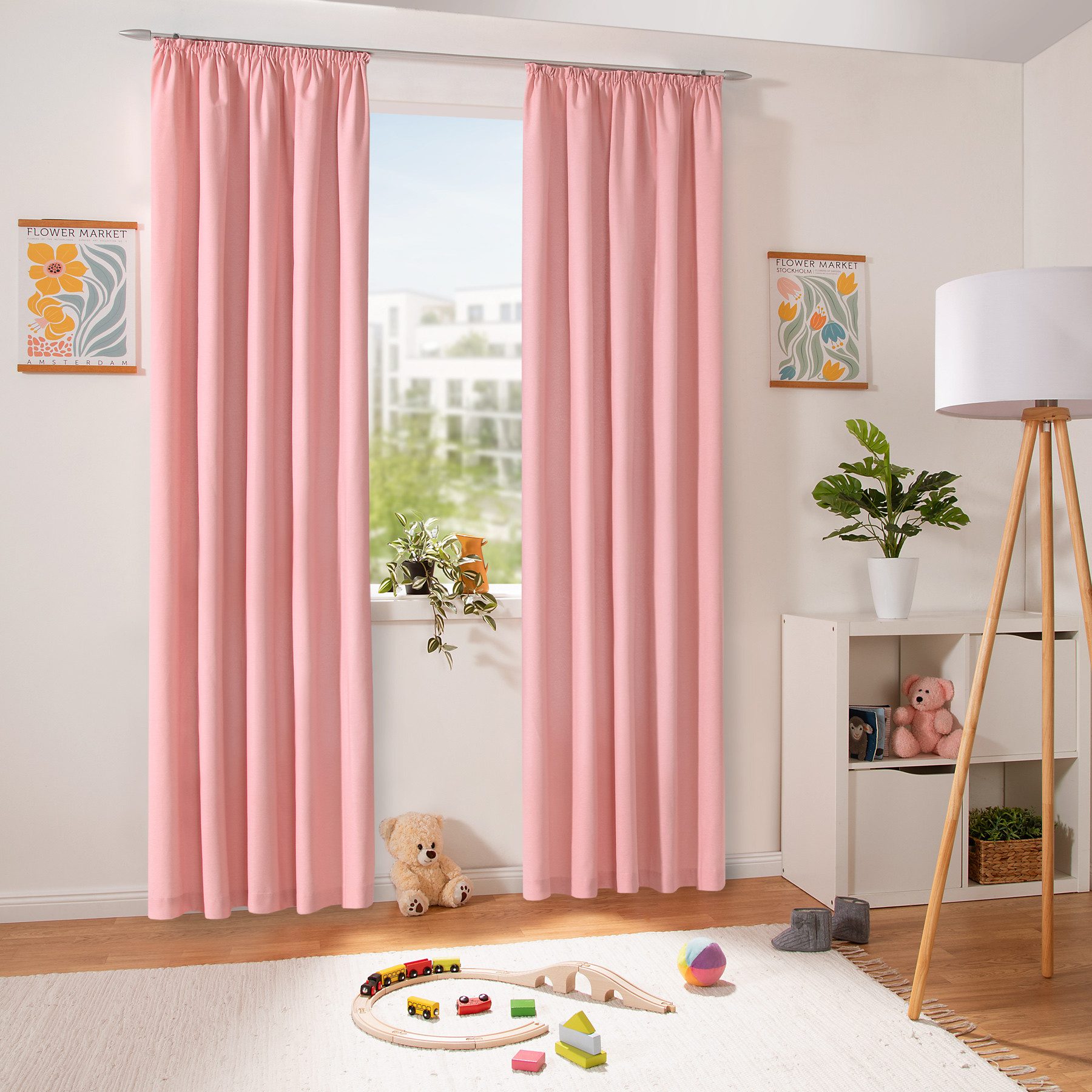 heimtexland Vorhang Dekoschal Baumwolle Fensterdeko Gardine blickdicht (1 St), Kräuselband, blickdicht, Polycotton, Natur I Kräuselband oder Schlaufen I verschi – Bild 4 von 5