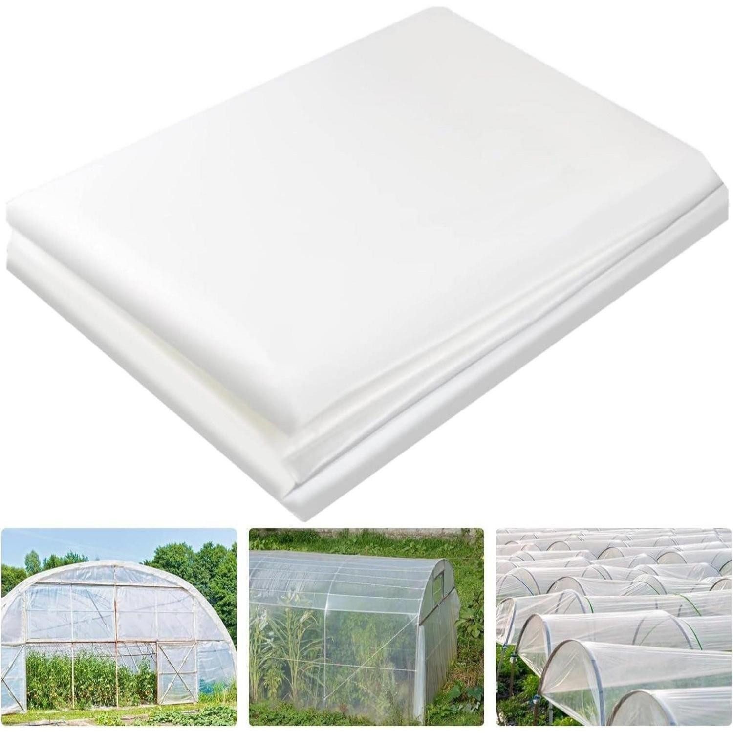 Abdeckhaube Polyethylenfolie Transparent Extra Dick 2 x 10m- Gartenfolie