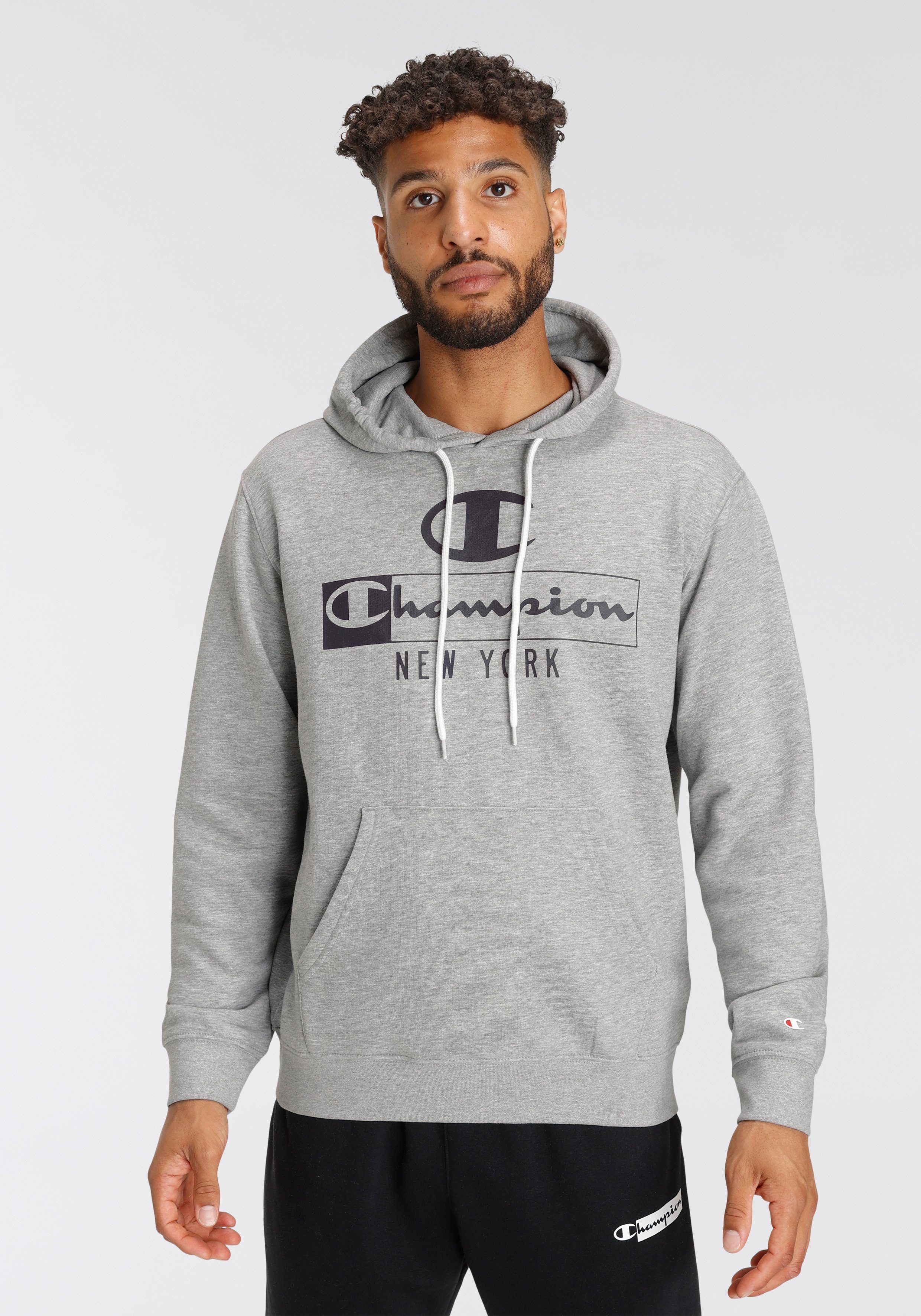 Champion Kapuzensweatshirt grau meliert