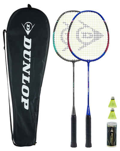 Dunlop Badmintonschläger Badminton-Set NITRO-STAR AX 10 – 2 Spieler Set, (1-tlg)