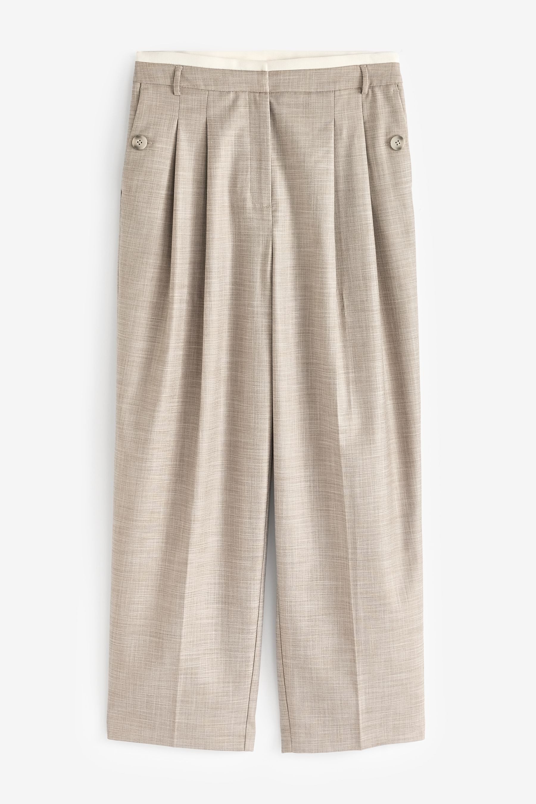 Next Stoffhose Barrel Hose mit Kreuzschraffur günstig online kaufen