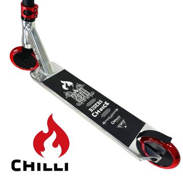Chilli Stuntscooter Chilli Pro Zero V2 Stunt-Scooter H=86cm Silber/Rot