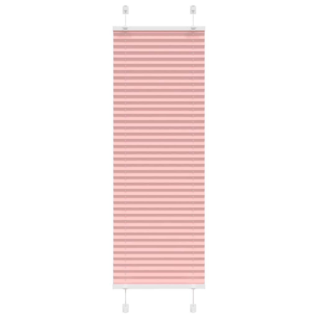 vidaXL Jalousie Plissee Rosa 50x100 cm Stoffbreite 49,4 cm Polyester