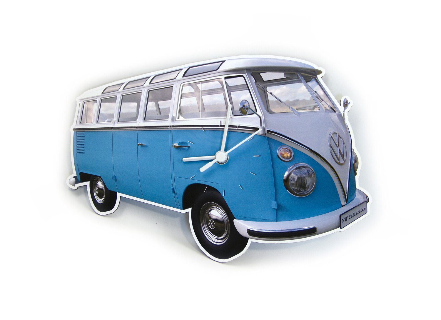 VW Collection by BRISA Wanduhr Volkswagen Werkstattuhr im T1 Bus Design (ba günstig online kaufen