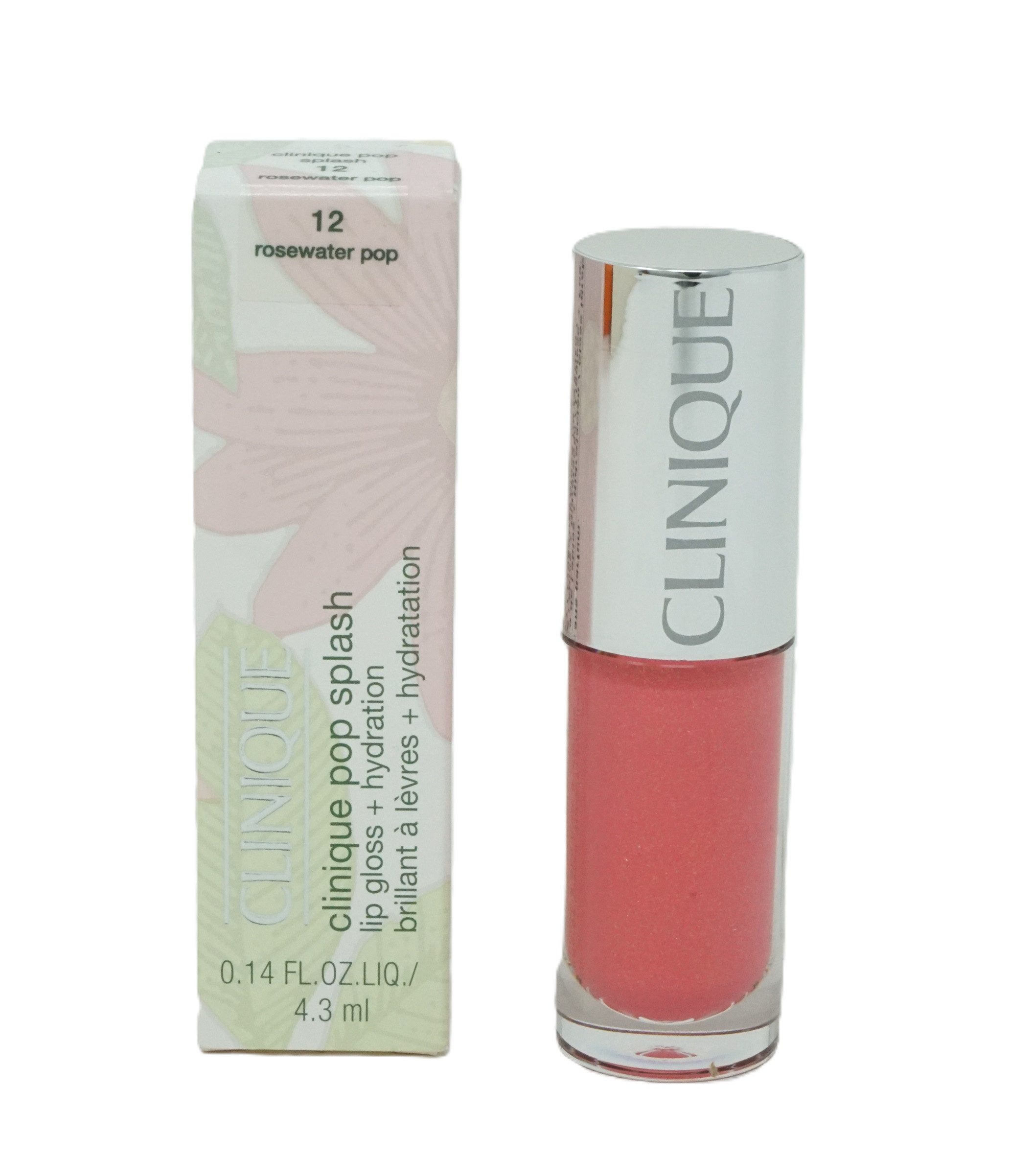 Lipgloss Clinique pop splash lip gloss+hydration 12 rosewater pop 4,3 ml