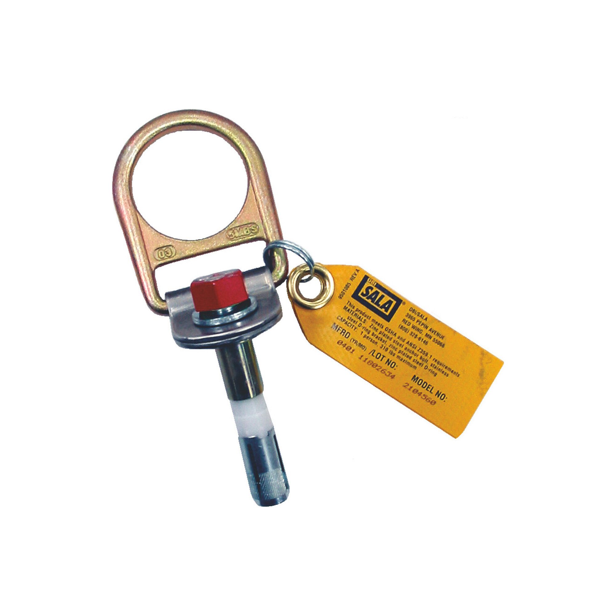 3M Klettergurt 3M DBI SALA Stahl D-Ring-Anschlagpunkt für Beton, Typ: D-RING