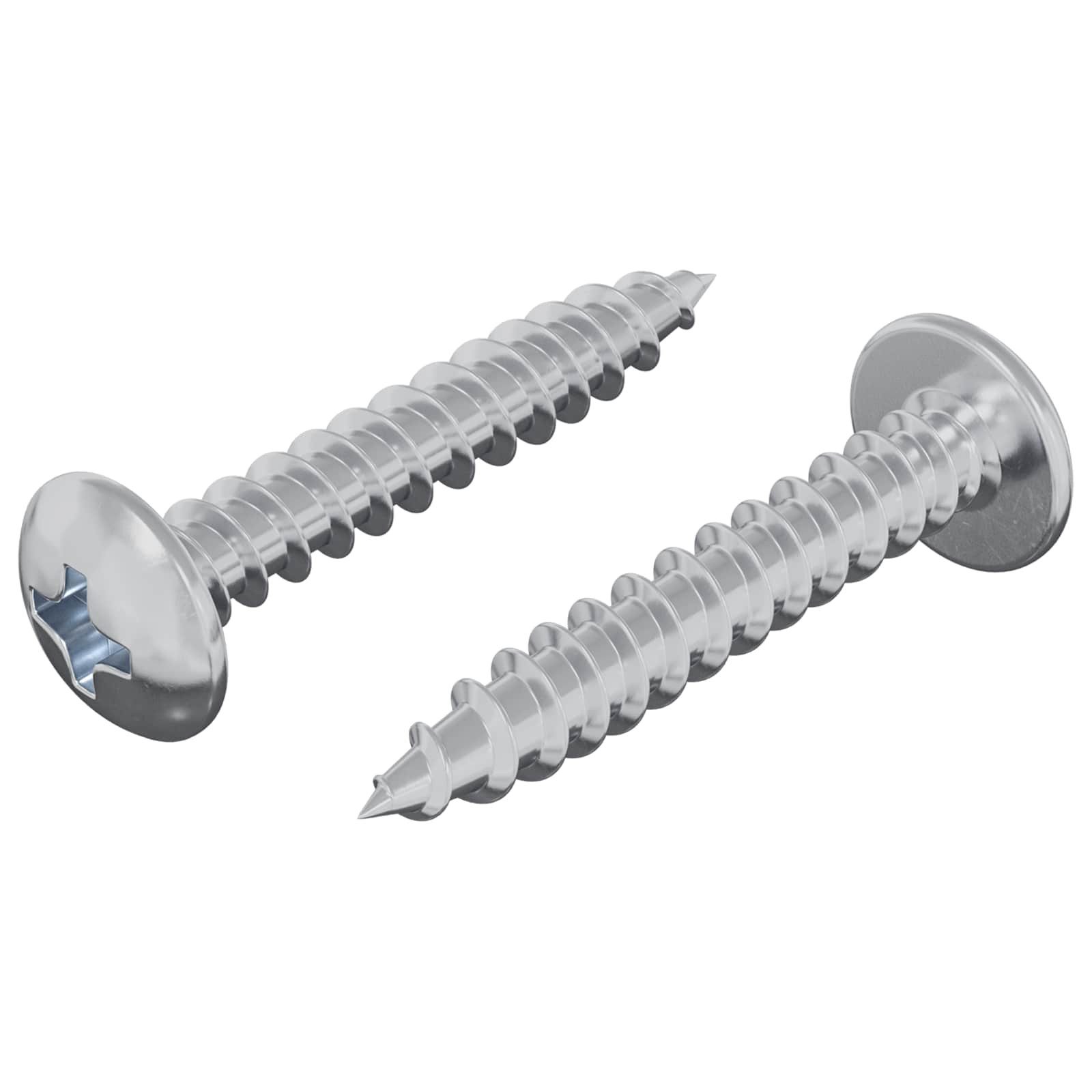 vidaXL Schraube Selbstschneidender Nagel 2 stk. Zink-beschichtet 4 x 25 mm, (2 St)