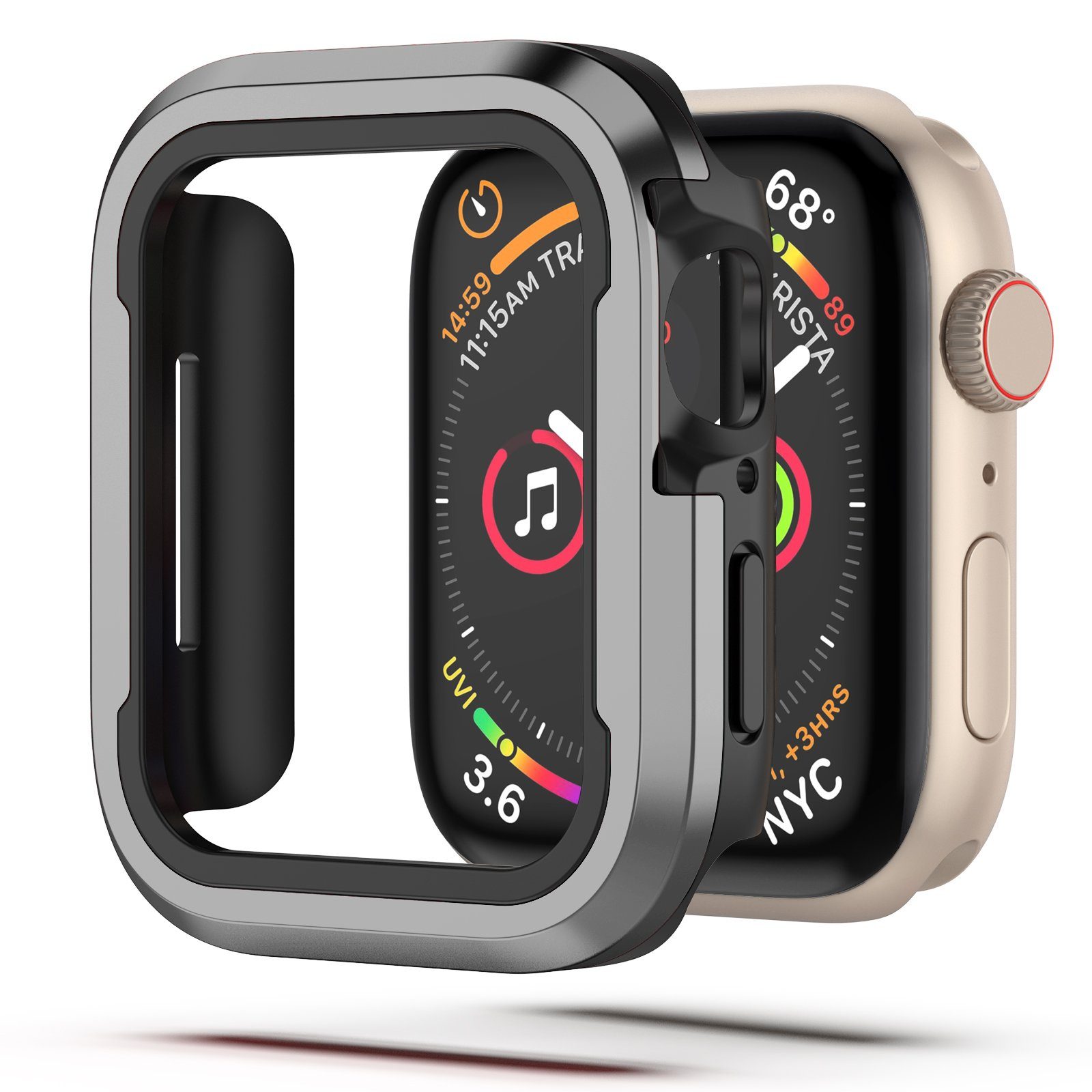 ELEKIN Smartwatch-Hülle Passend für Apple watch case, für iwatch 4/5/6 /SE/7,Smartwatch-Hüllen