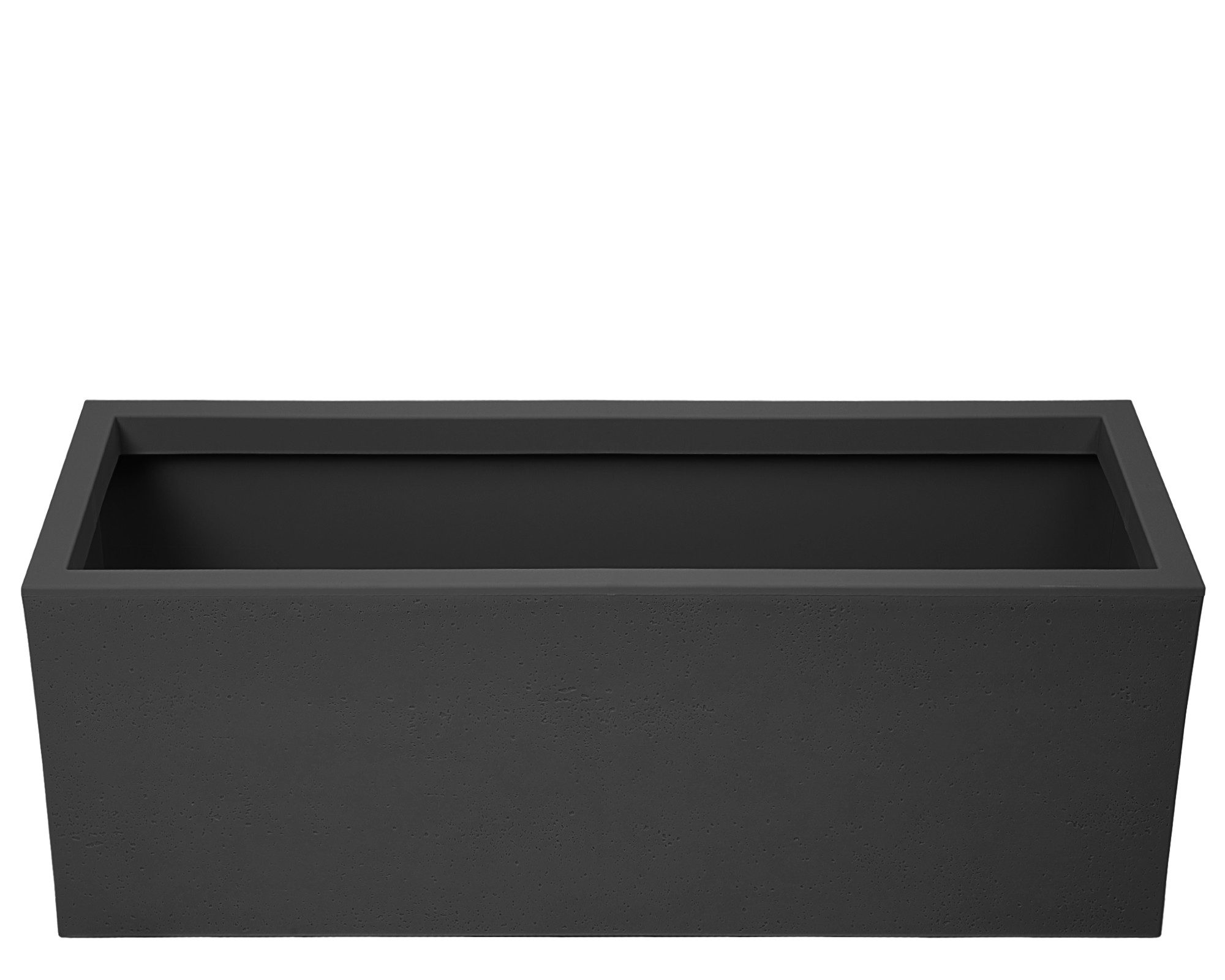 ONDIS24 Blumenkasten Vulkan 57L Gestein/Basalt Optik mit Wasserspeicher Pflanzenkasten, 79.5 x 29.5 x 29.5 (H) cm