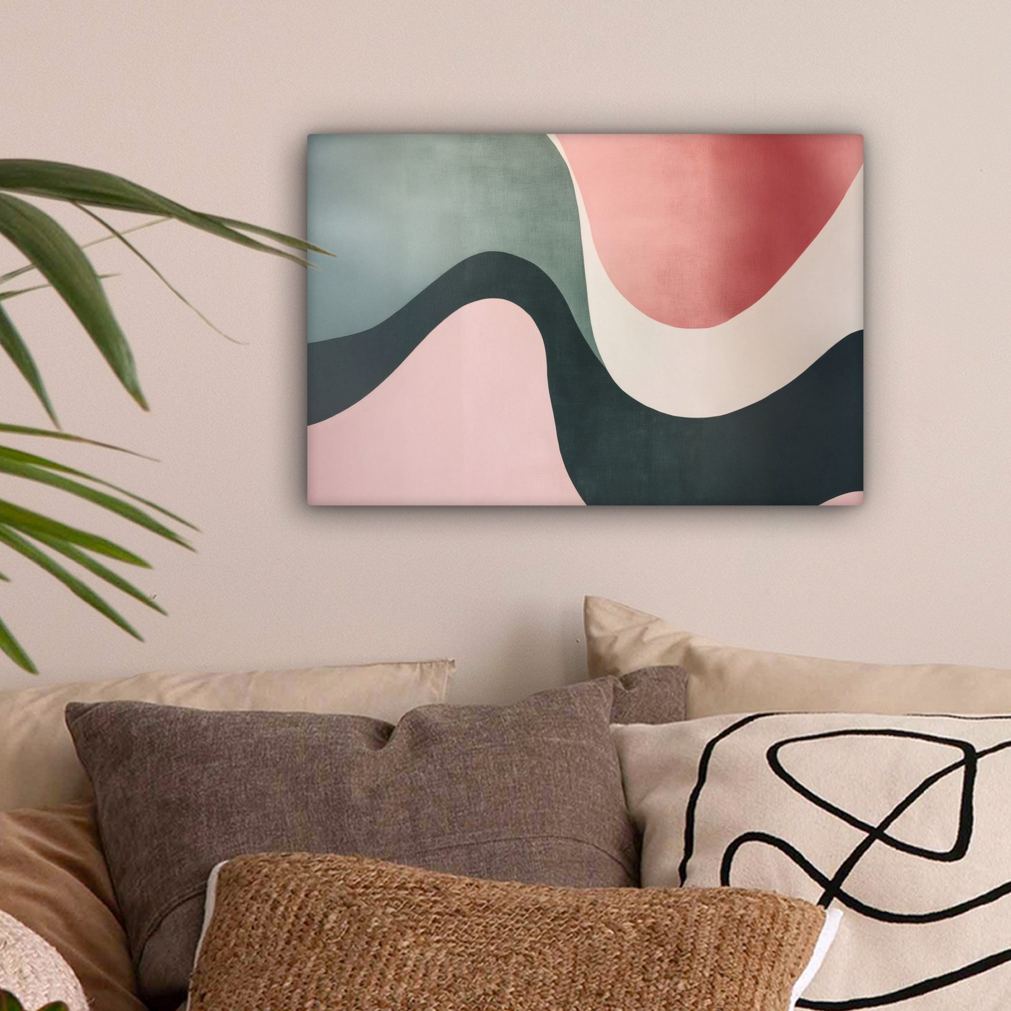OneMillionCanvasses® Leinwandbild Abstrakt - Wellen - günstig online kaufen
