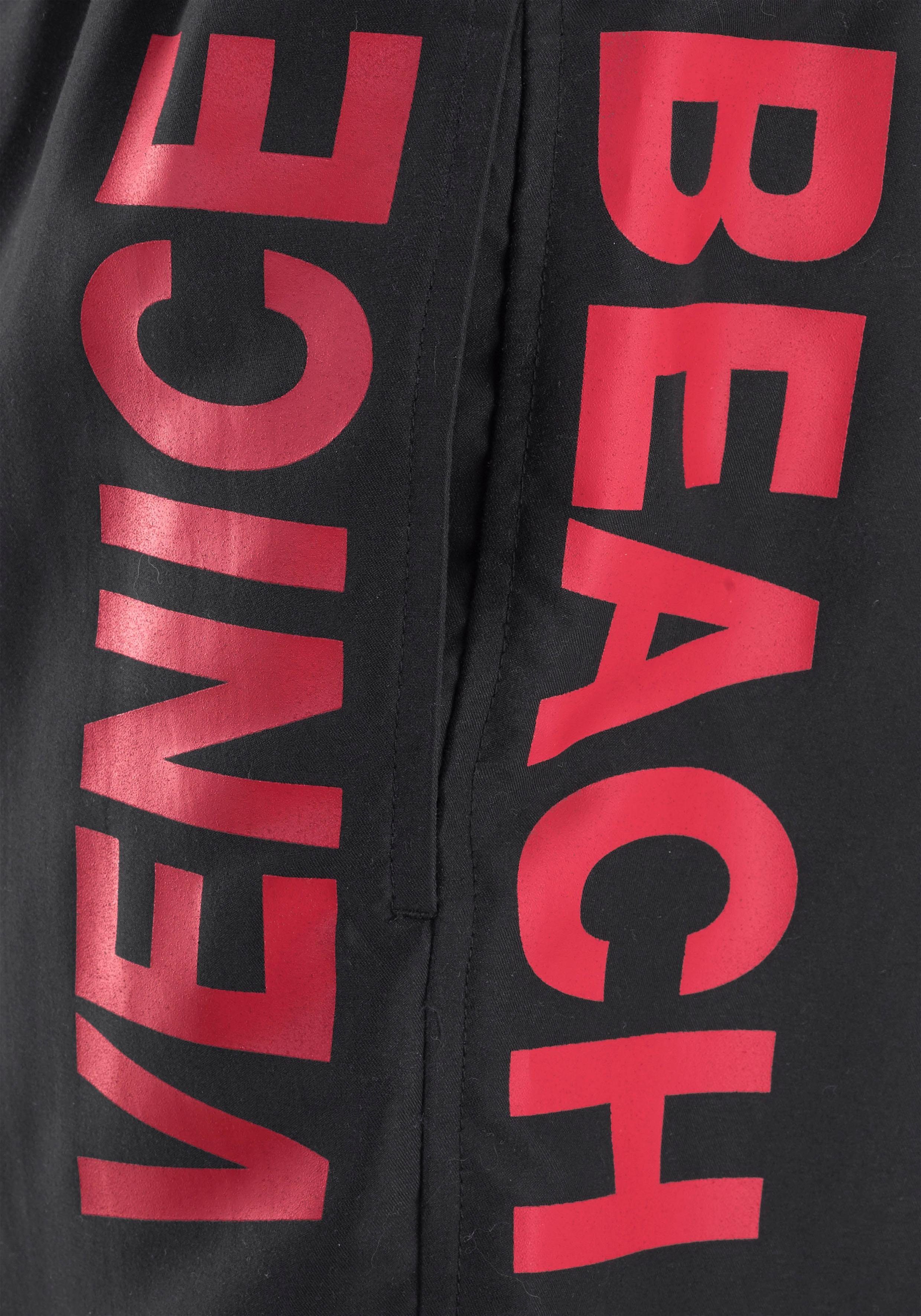 Venice Badeshorts Logodruck schwarz Beach mit