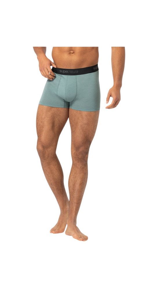 SUPER.NATURAL Боксерские мужские трусы, боксерки Tundra 175 - Merinowolle - Unterwäsche Chinois grün Herren - 2 Stück