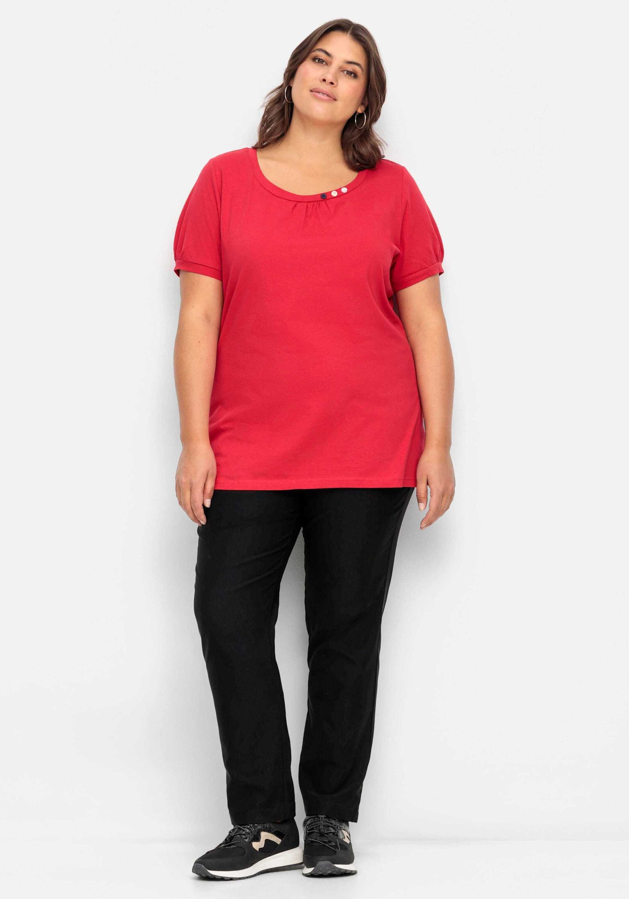Sieh an! T-Shirt Longshirt Kurzarm