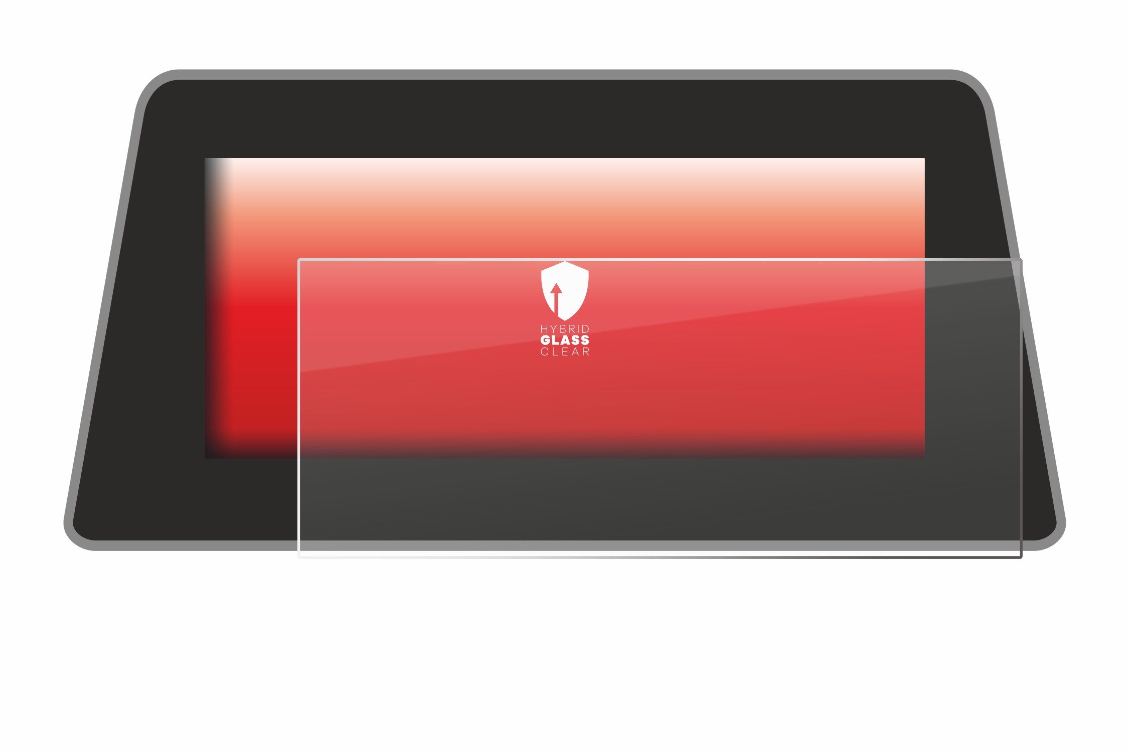 upscreen Displayschutzglas Folie für BMW 5 G30/G31 Navigation Business 2017-2019, Schutzfolie Glas Panzer Display Schutz klar