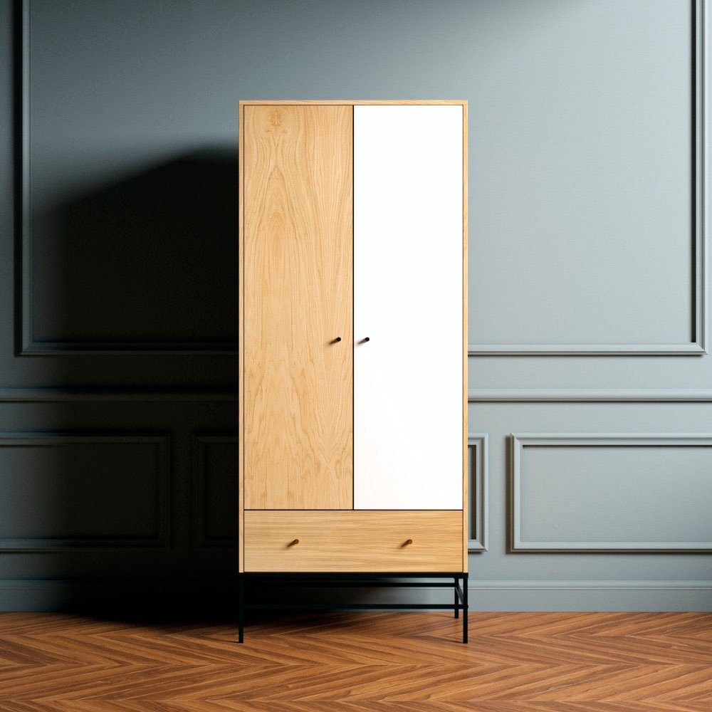 andas Kleiderschrank Flora im schlichten skandinavischen Design, FSC®-zertifiziert