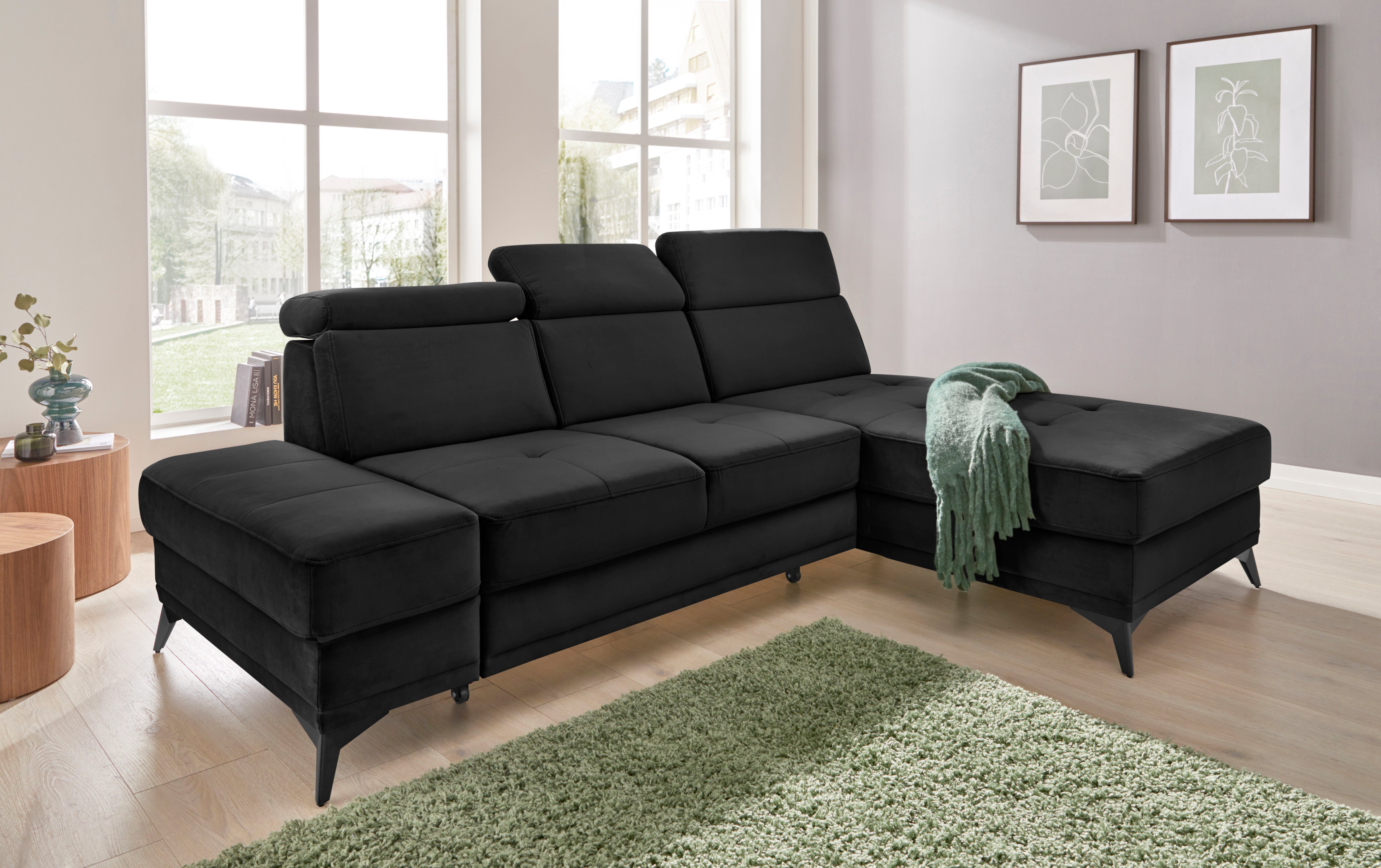 INOSIGN Ecksofa Cardiz L-Form, inkl.Kopfteilverstellung und günstig online kaufen