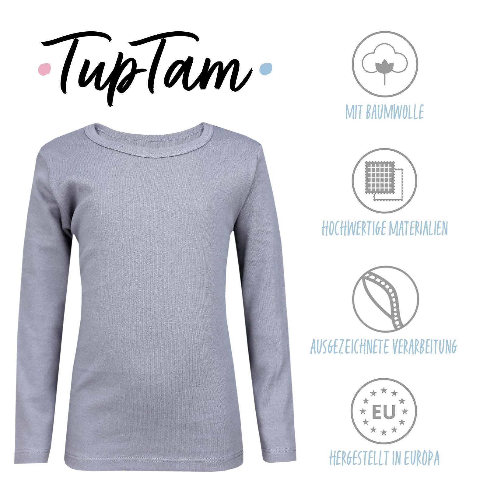 TupTam Unterhemd TupTam Kinder Unisex Unterhemd Langarm 3er Pack – Bild 2 von 5