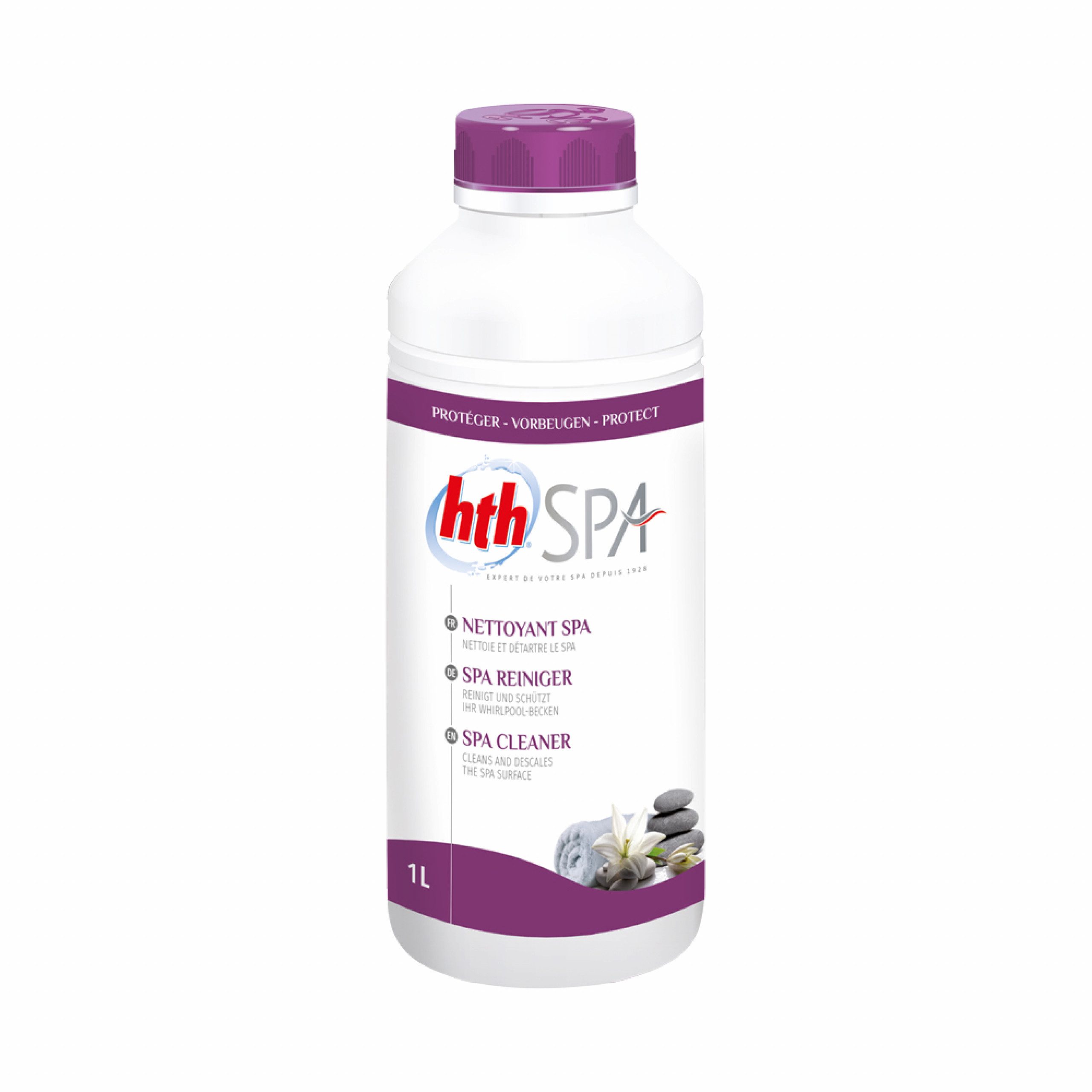 HTH Poolpflege hth Spa Reiniger 1 L (1000 ml) reinigt und entkalkt für Whirlpools