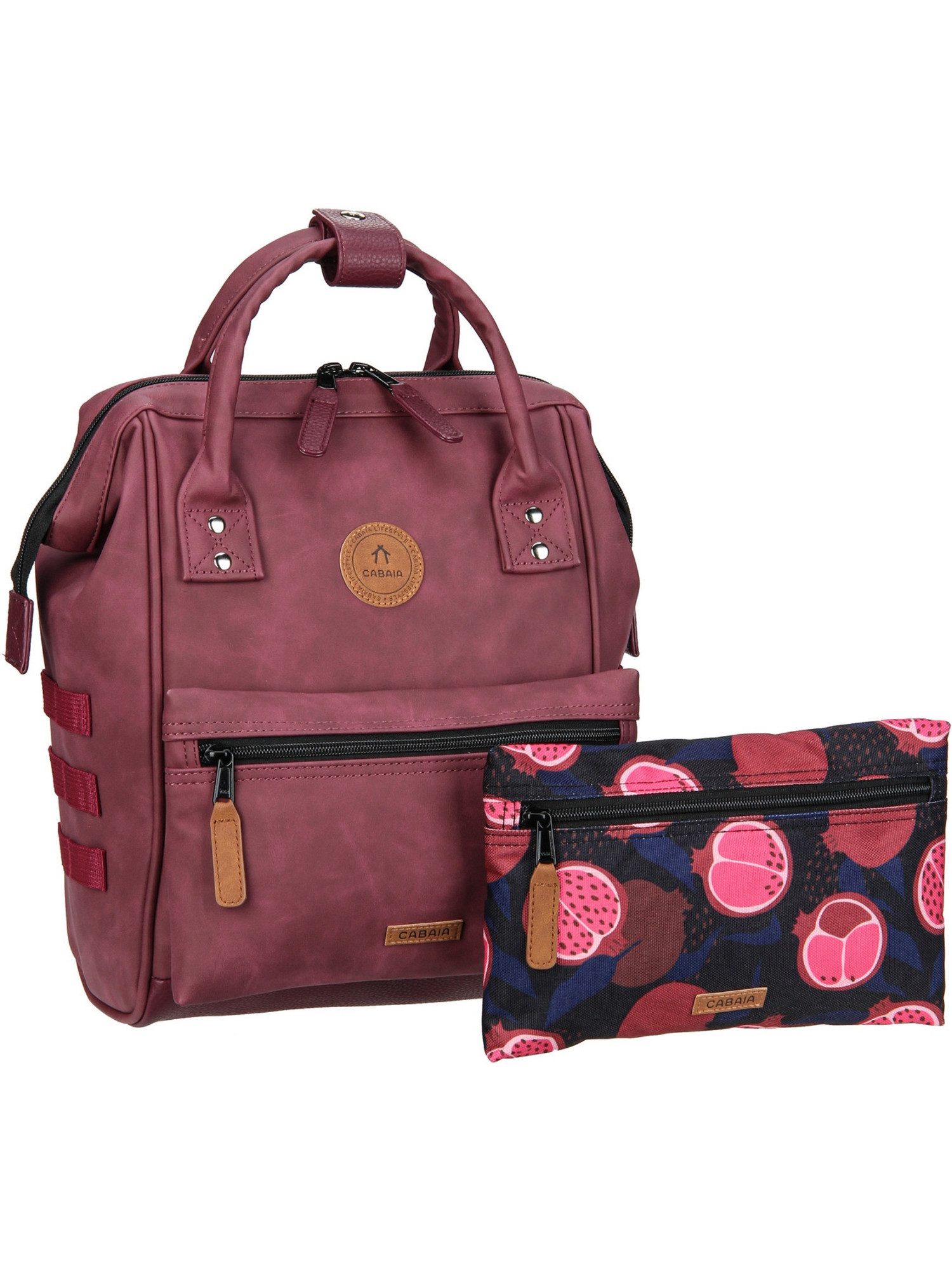 CABAIA Rucksack Vegan Nubuck Backpack (Set, 3-tlg) günstig online kaufen