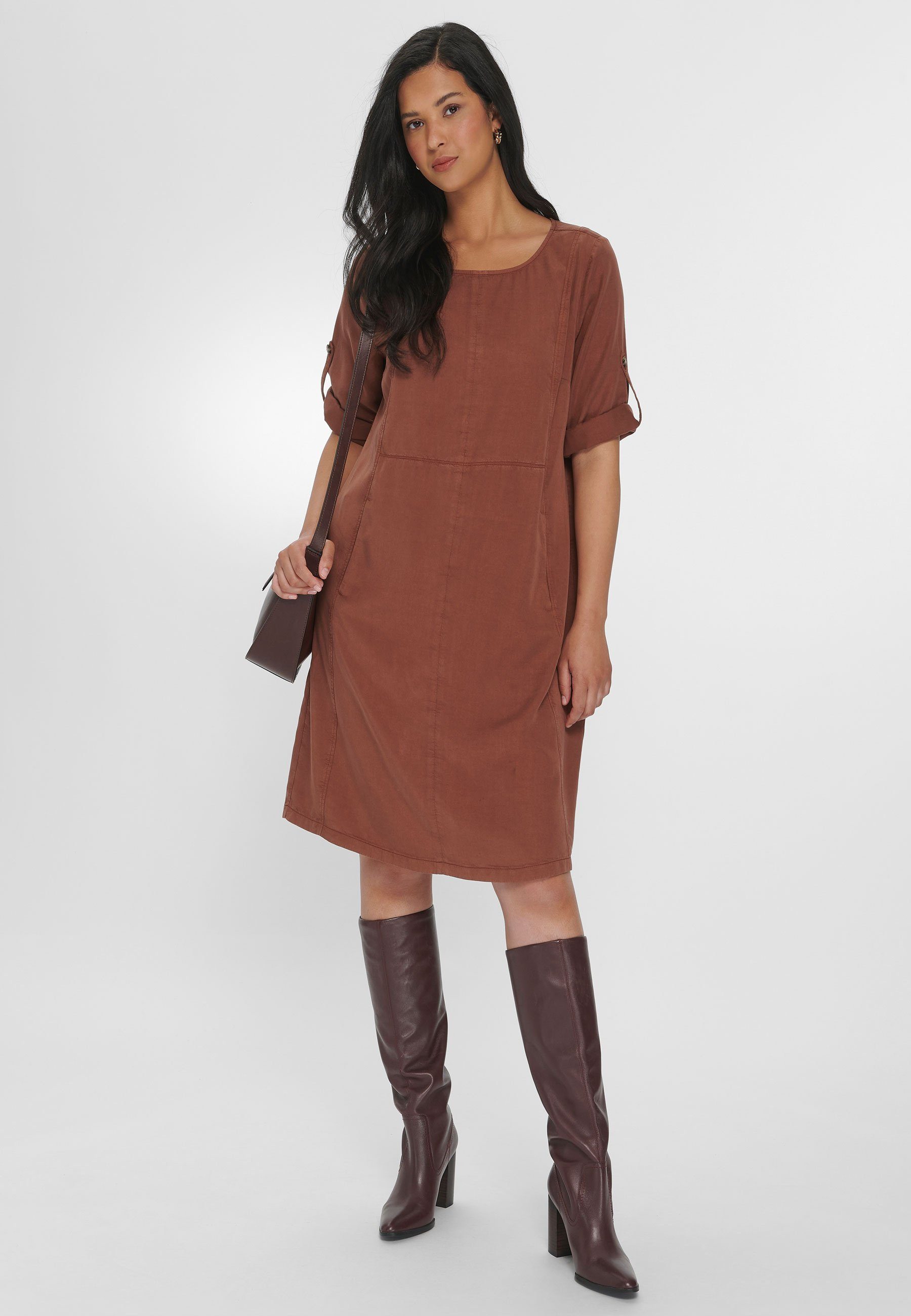 Emilia Lay Midikleid Dress mit Taschen, Casual, cool oder chic tragbar