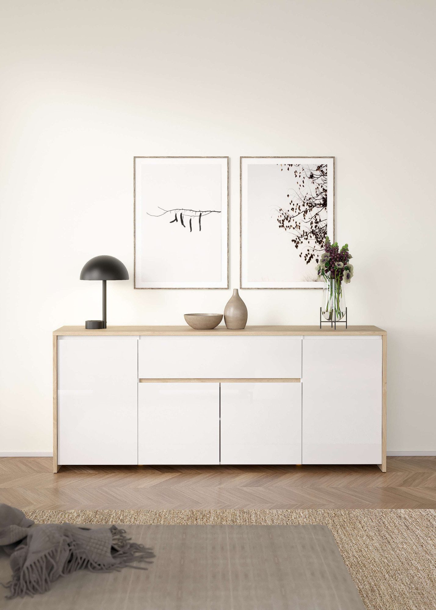 INOSIGN Sideboard Next Anrichte, Kommode, Stauraum, 4 Türen, 1 Schublade, B günstig online kaufen