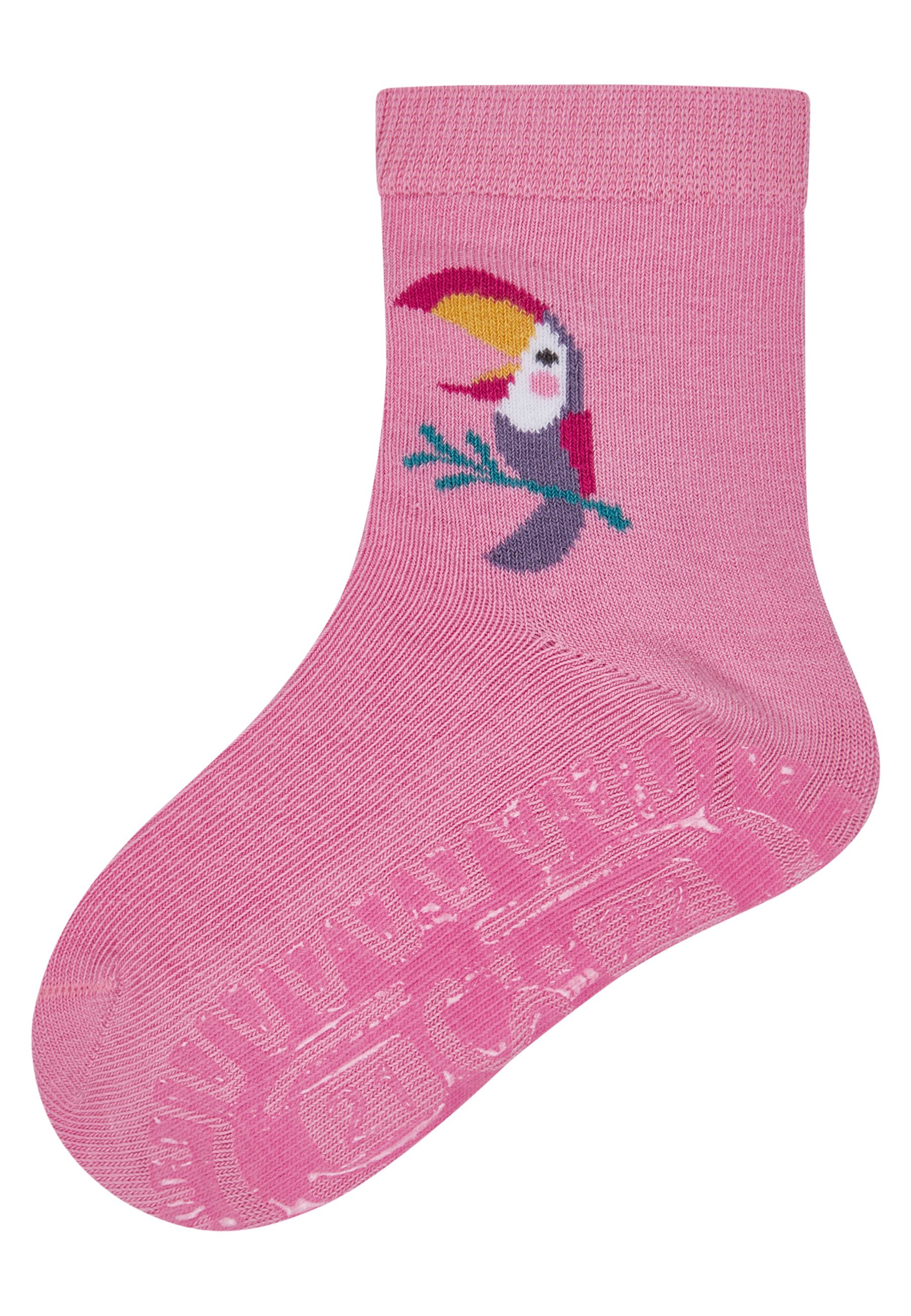 Sterntaler® ABS-Socken Fliesen Fitzer SUN Tukan Fliesen Flitzer SUN Tukan, rutschfest, weich & atmungsaktiv