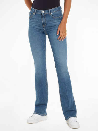 Tommy Hilfiger Bootcut-Jeans mit Bügelfalten