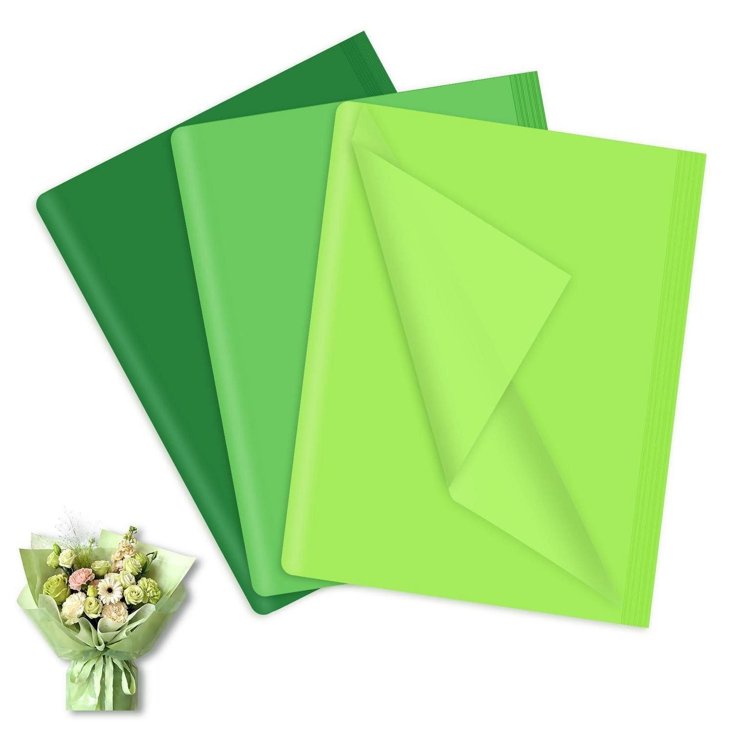 LuxusKollektion Seidenpapier Seidenpapier 120 Blatt 50x35cm Grün