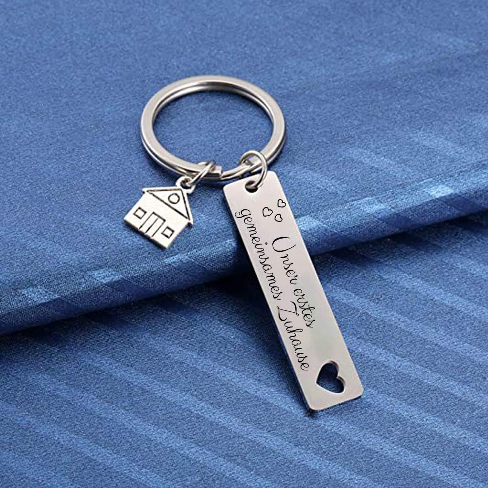 Geschenkehöhle Schlüsselanhänger mit Gravur Schlüsselanhänger für Paare zum günstig online kaufen