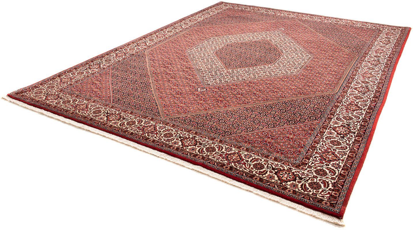 Orientteppich Perser - Bidjar - 354 x 248 cm - hellrot, morgenland, rechteckig, Höhe: 15 mm, Wohnzimmer, Handgeknüpft, Einzelstück mit Zertifikat