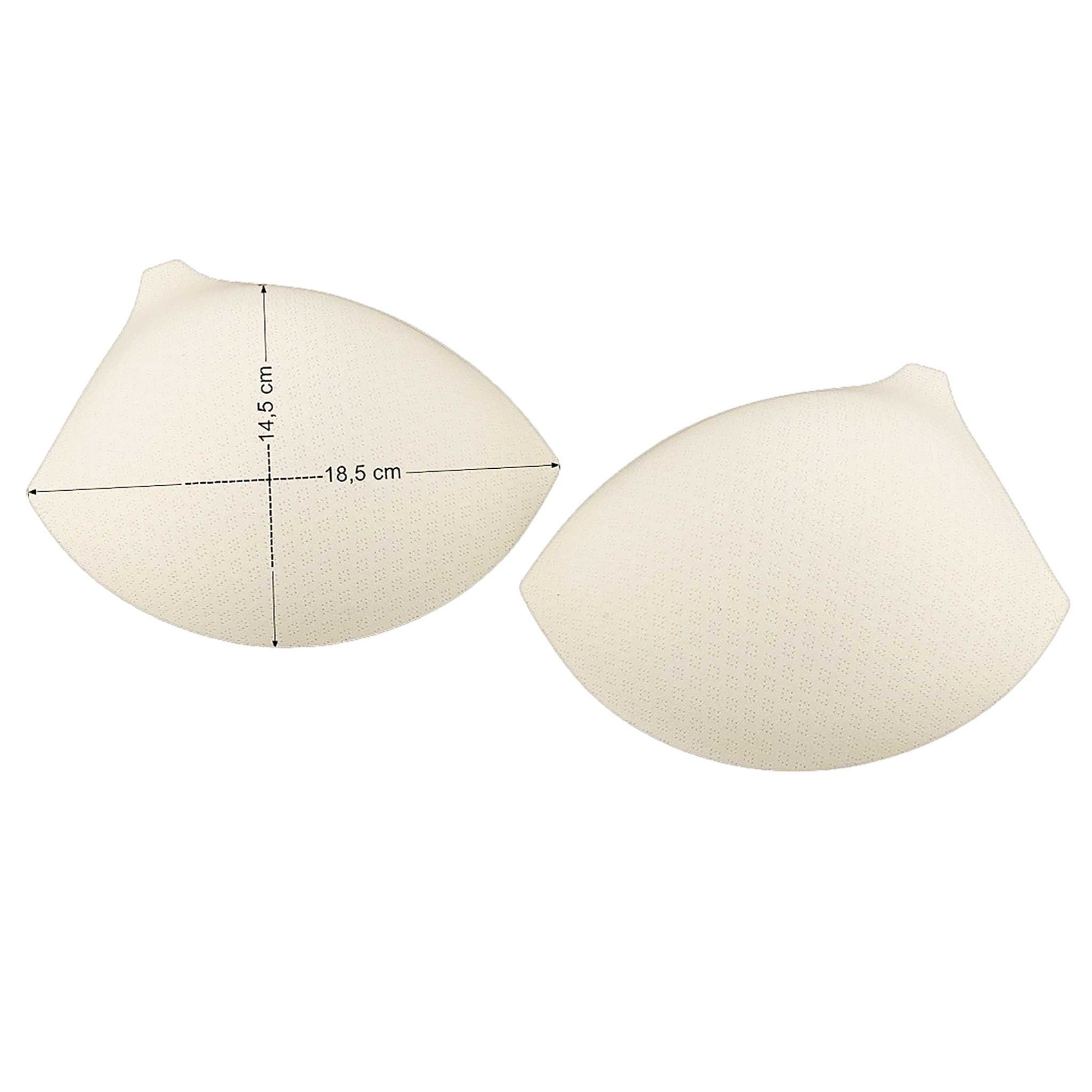 maDDma BH-Einlagen BH Einlagen perforiert creme 1 Paar Einlagen für Bikini Korsett (1 Paar), Gr. 32