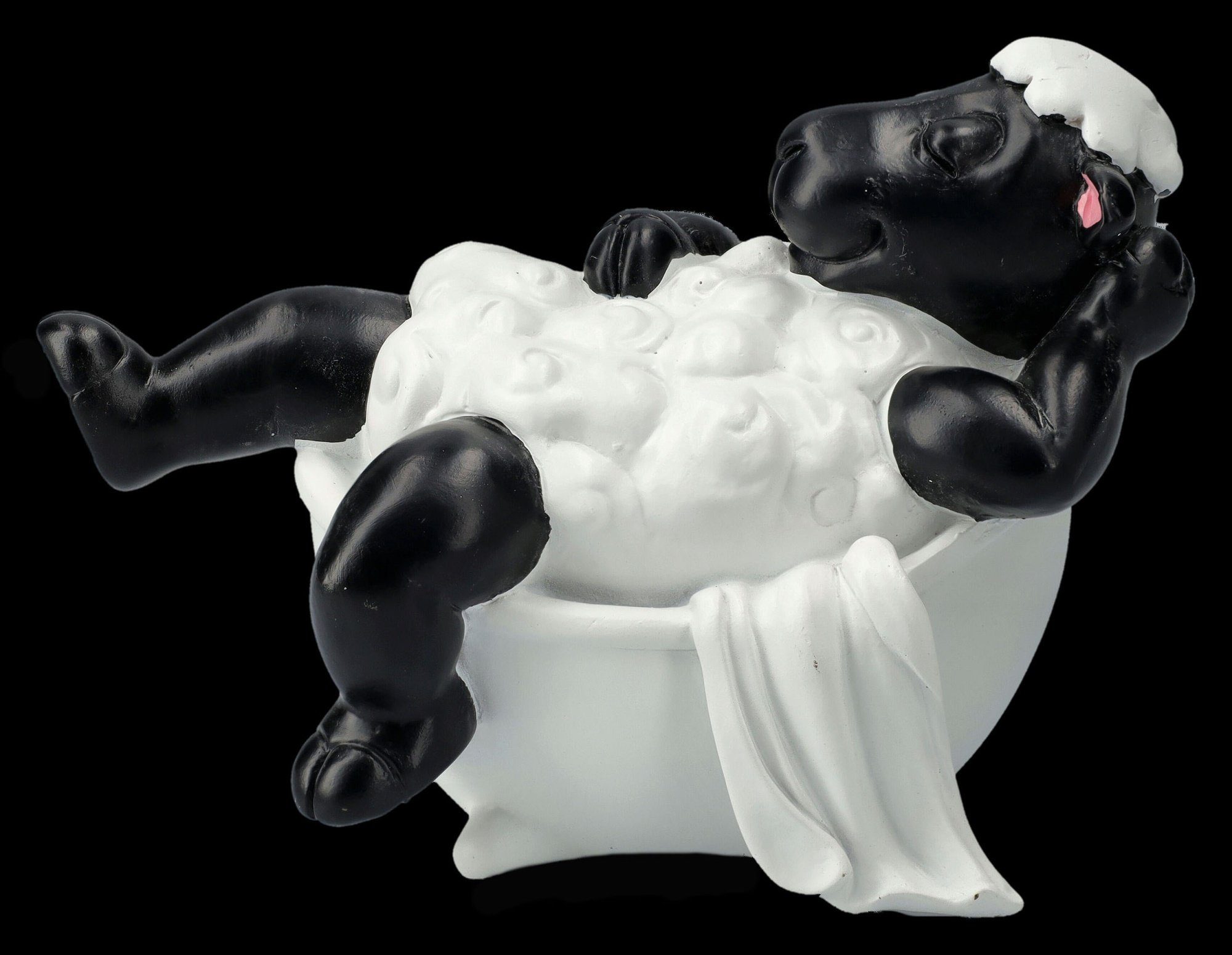 in Shop - Deko Figur Tierfigur spaßige Dekoration Tierfigur Figuren GmbH Lustige Badewanne Schaf