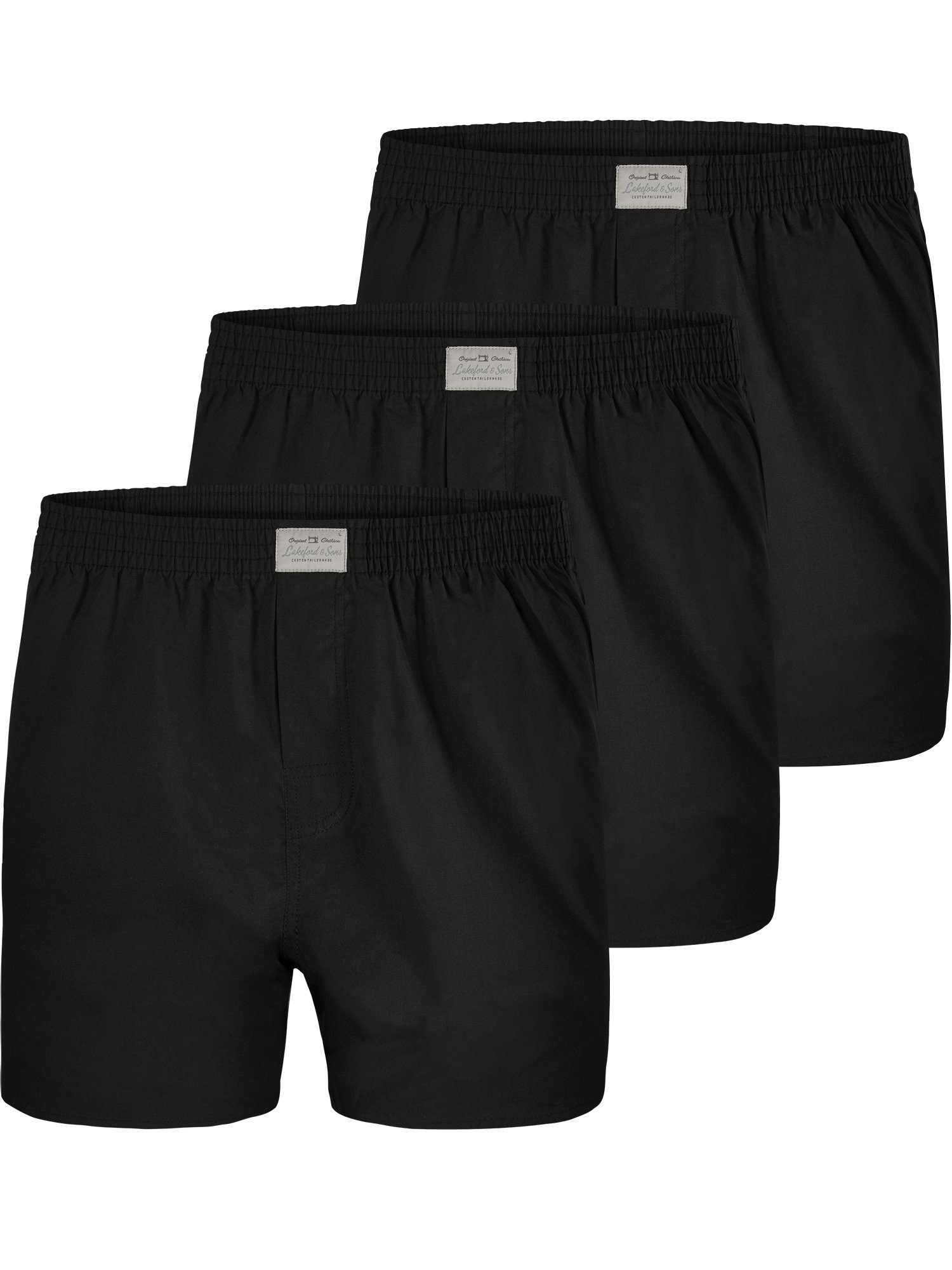 Lakeford 'Uni 3-Pack Dyed' Boxer Sons &