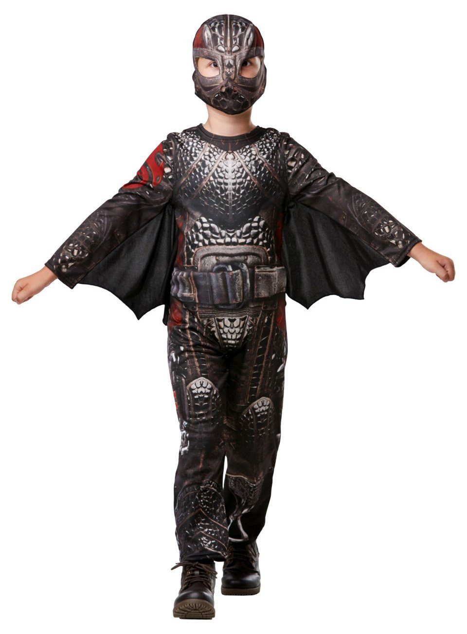 Rubie´s Kostüm Drachenzähmen leicht gemacht 3 Hicks Drachenfliege, Kinderkostüm des dritten Dragons-Film im Battlesuit-Look