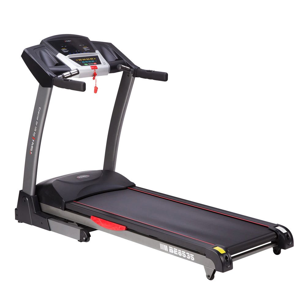 HMS Laufband Laufergometer Ausdauertrainer Fitnessgerät (Spar-Set, 1-tlg., 186 x 85 cm klappbar), Touch-Display, Bluetooth, 103 Programme, 22 km/h