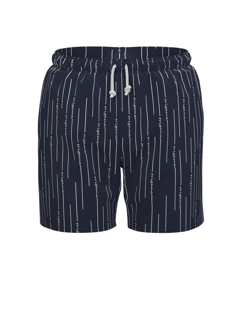 Trigema Shorts TRIGEMA Bade-/Freizeitshorts mit Druckmotiv (1-tlg)